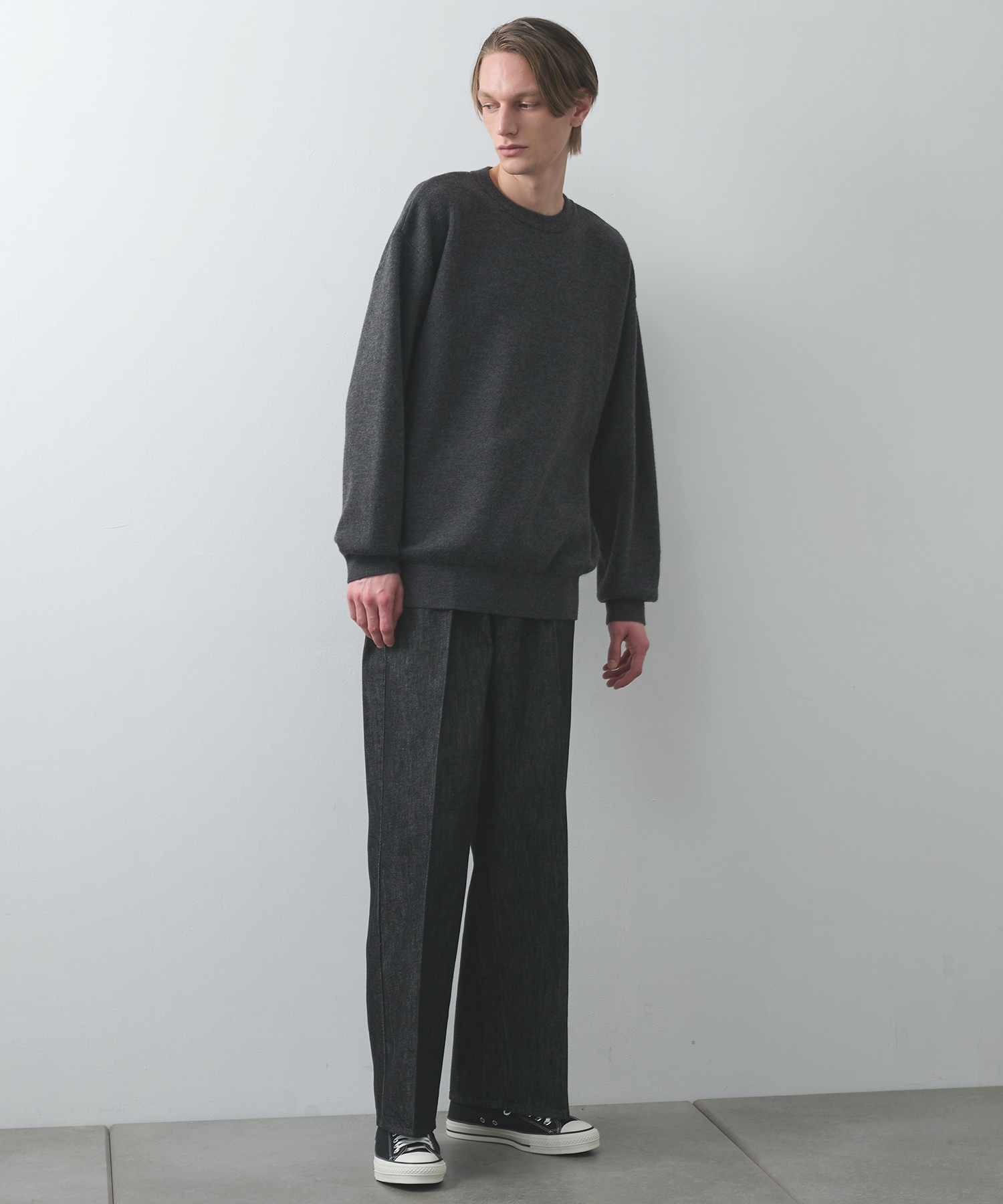 CASHMERE WOOL CREWNECK KNIT STUDIOUS