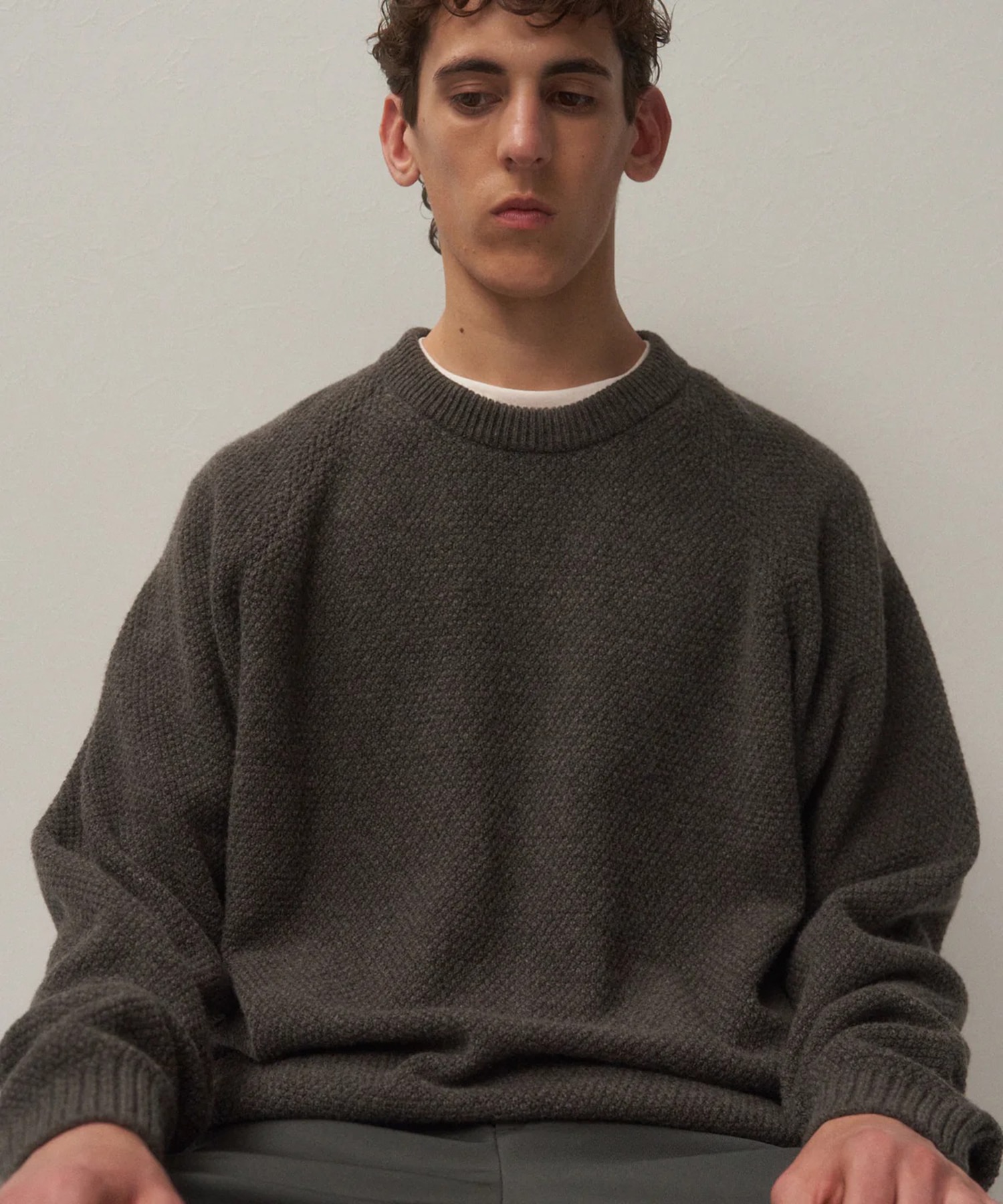 LAMBS WOOL CREWNECK SWEATER ATON