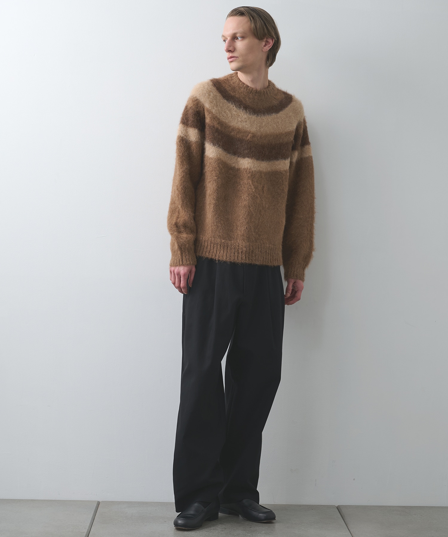 ALPACA BRUSHED STRIPED JUMPER MARKAWARE/marka
