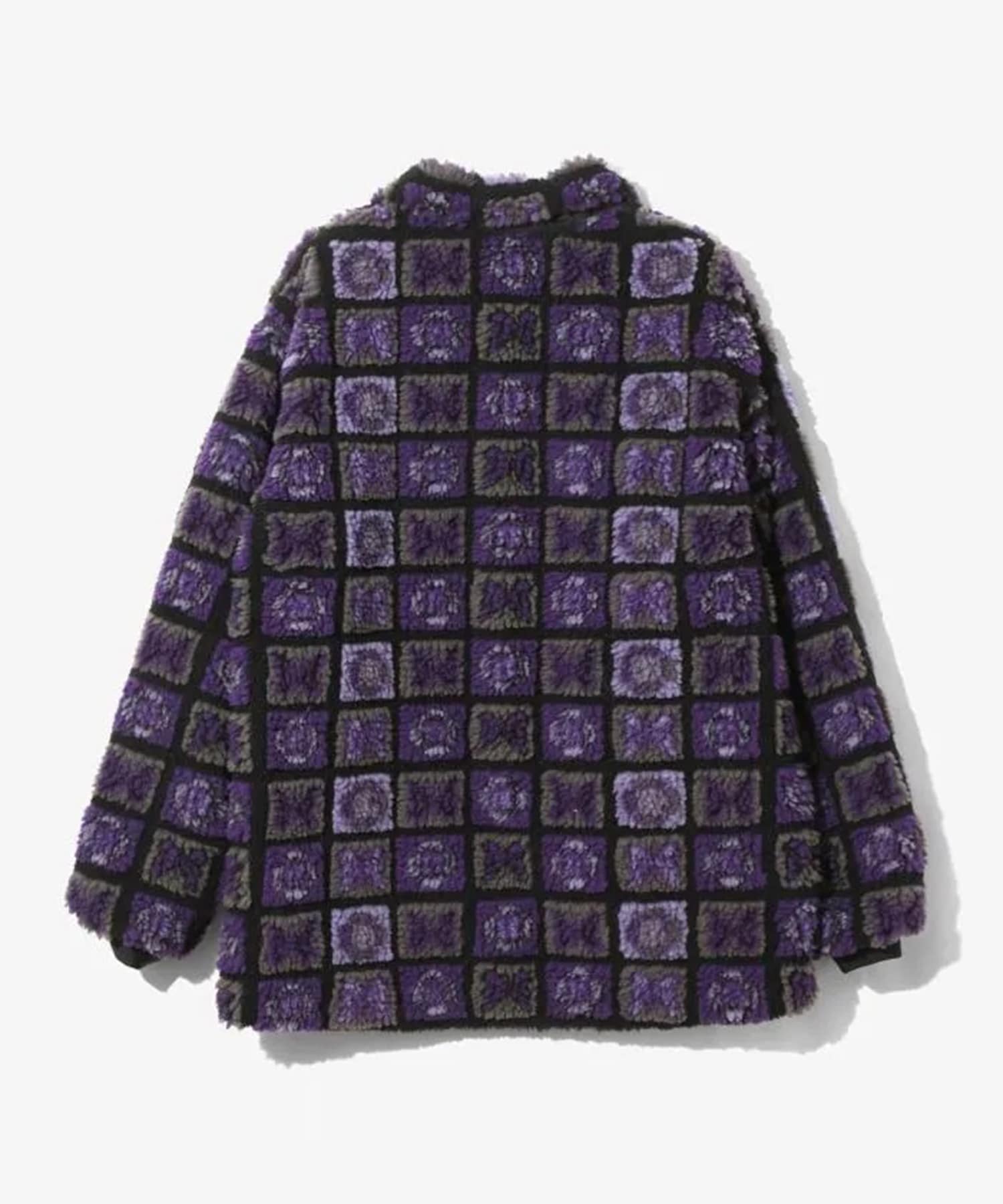 Fur Jacket - Papillon Plaid Pile NEEDLES