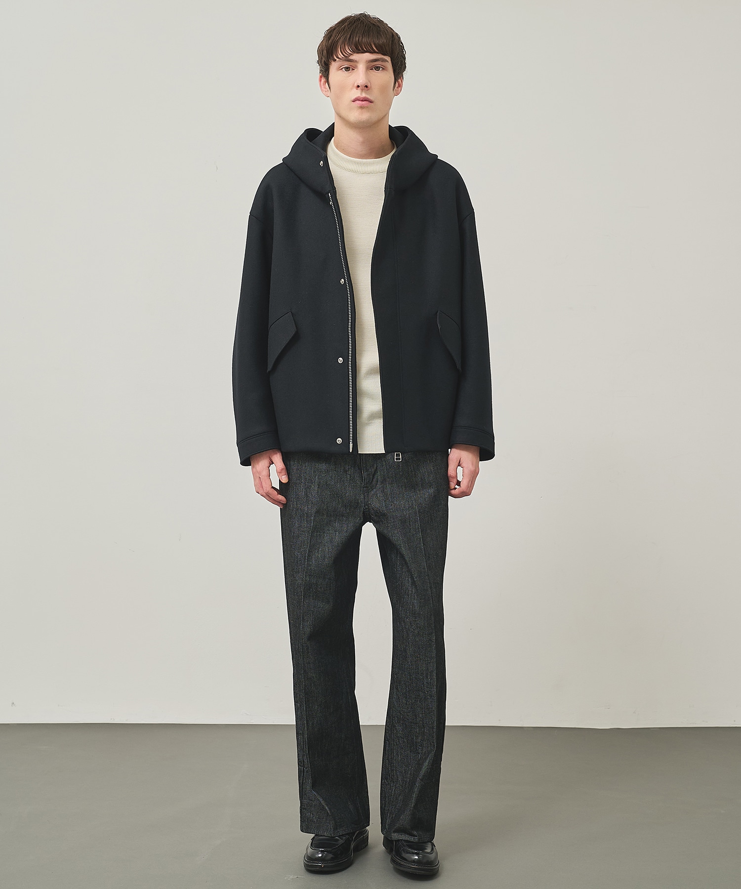 Super140 Wool Melton Short Mods STUDIOUS