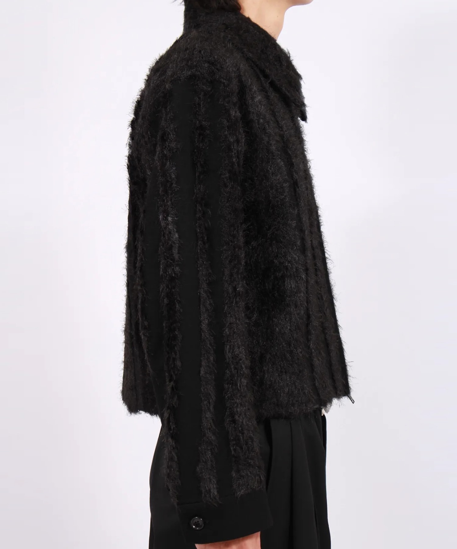 FUR TWEED ZIP BLOUSON TAAKK