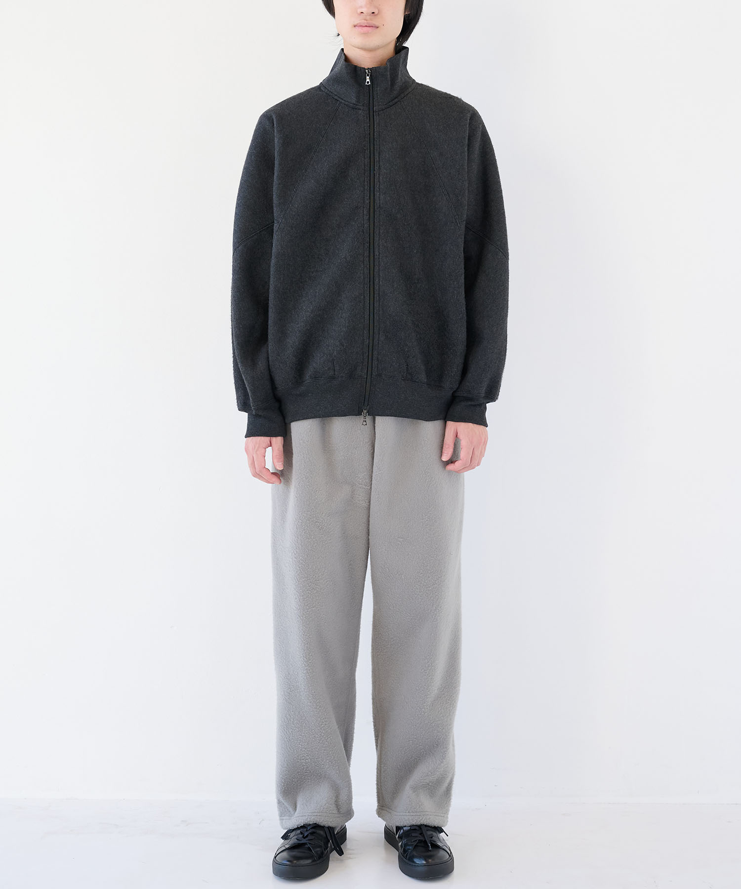 Pe/Silk Fleece Track Jacket blurhms