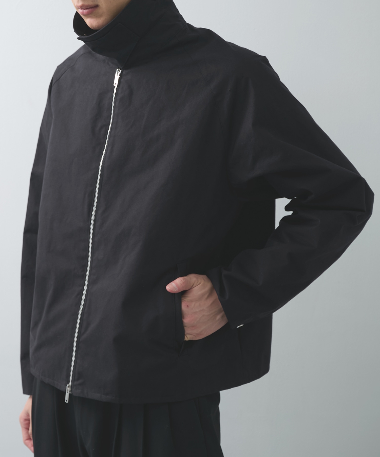 オーガニックコットン ヘビーオールウェザークロス / ジップアップジャケット MARKAWARE/marka