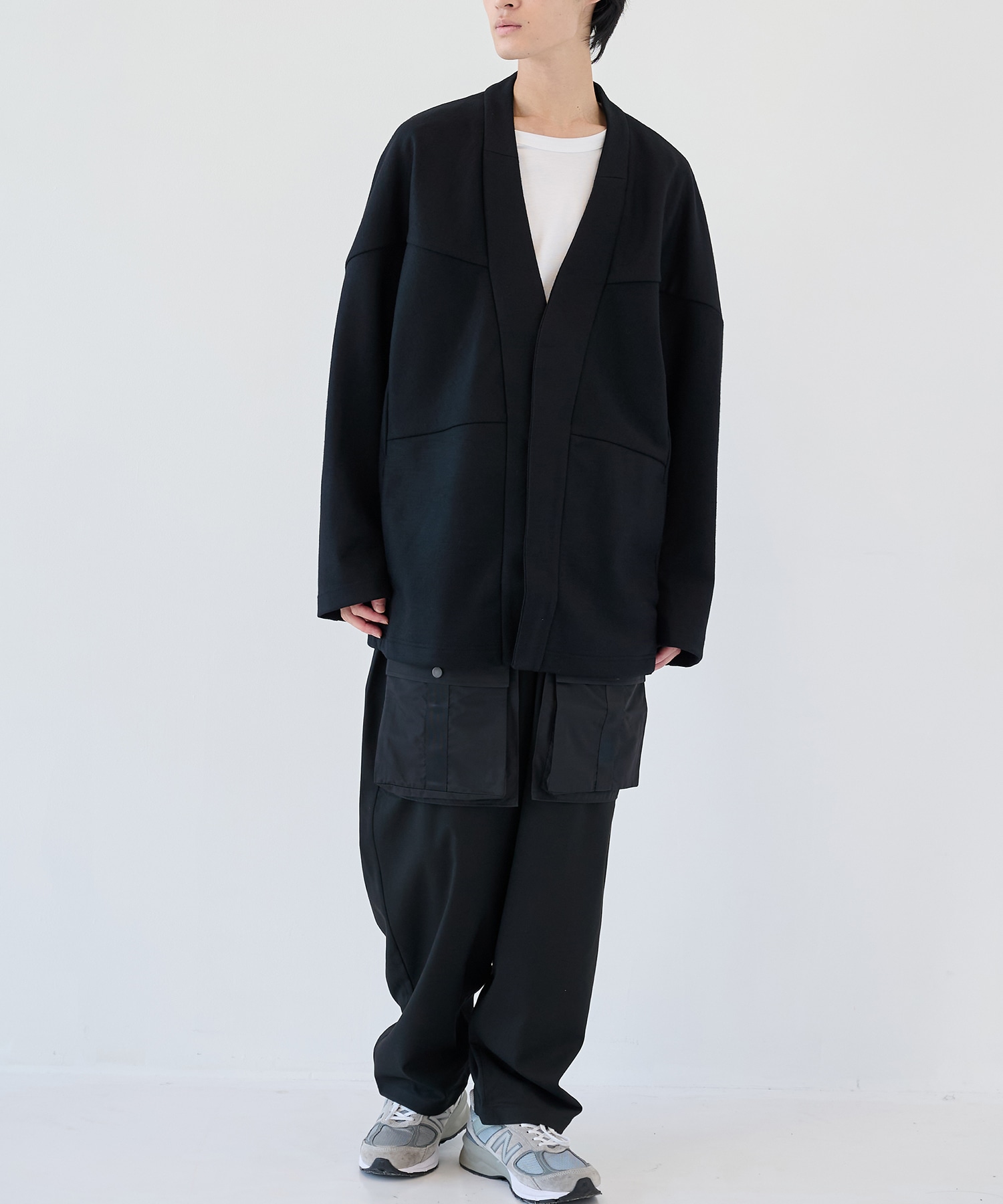 WOOL MELTON CARDIGAN White Mountaineering