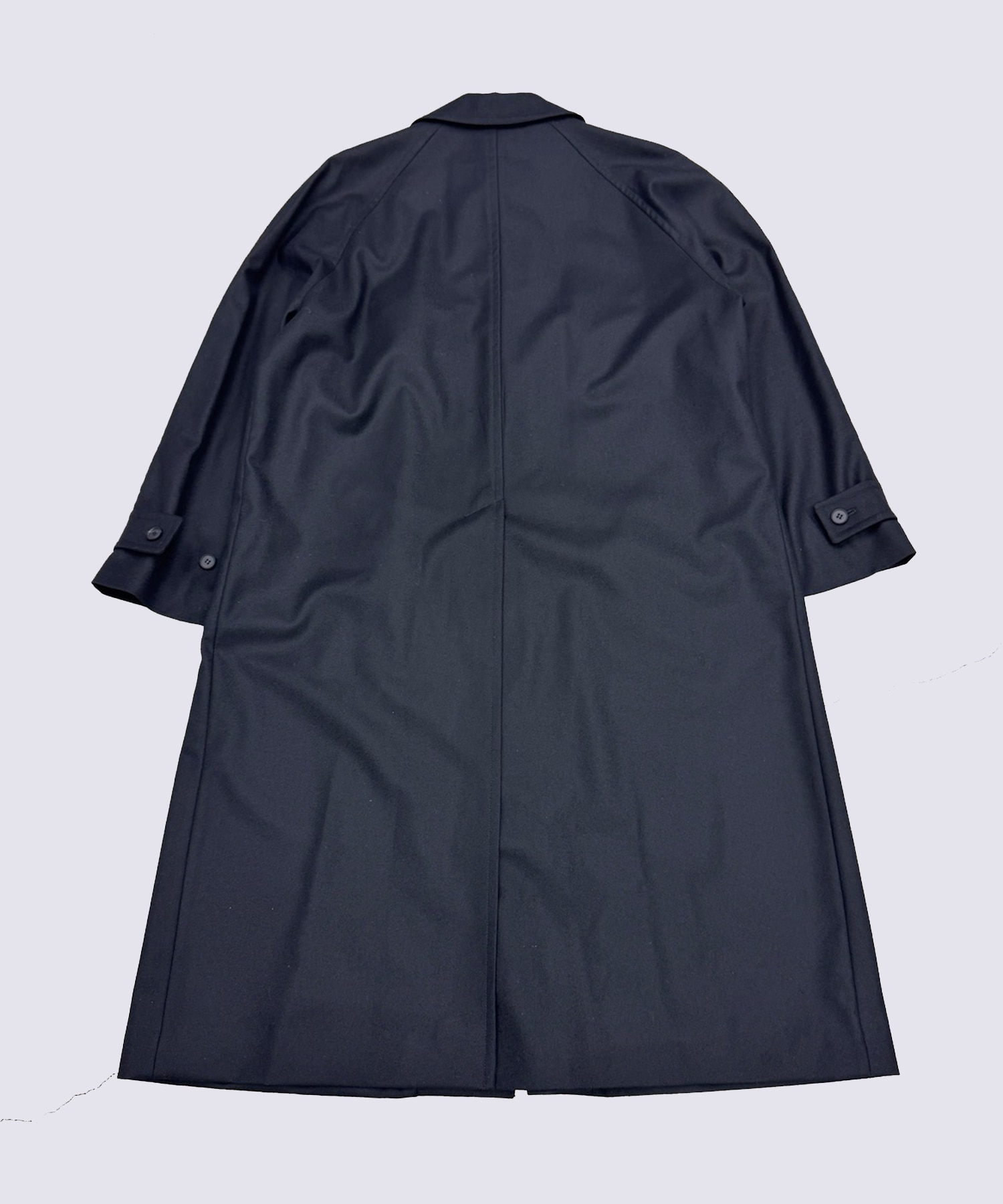 Flannel Wool Balmacaan Coat MATSUFUJI