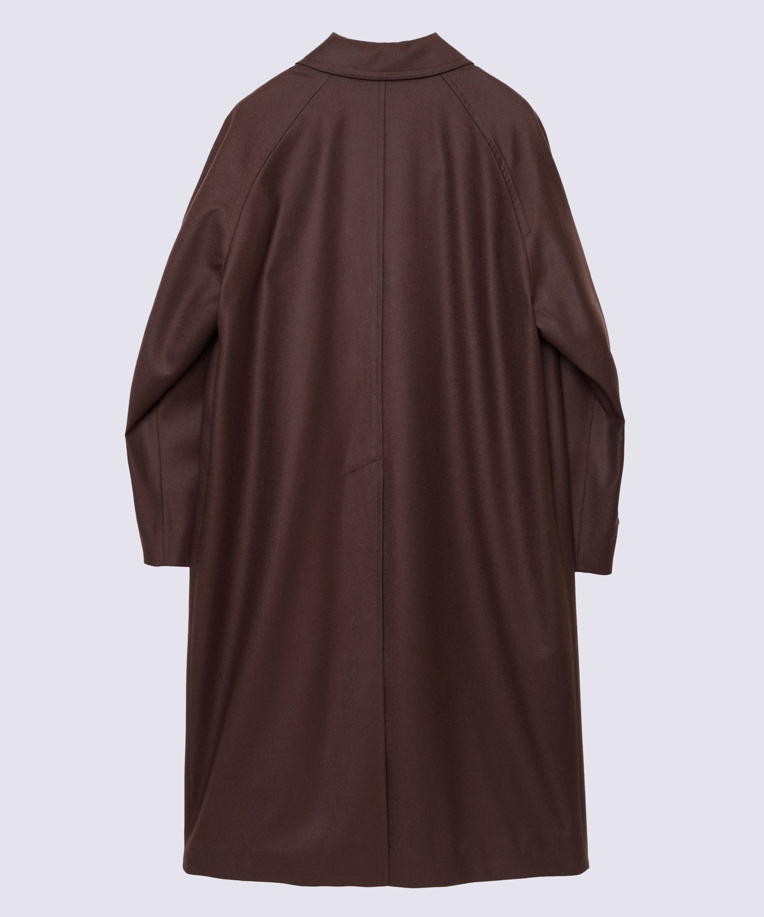 Flannel Wool Balmacaan Coat MATSUFUJI