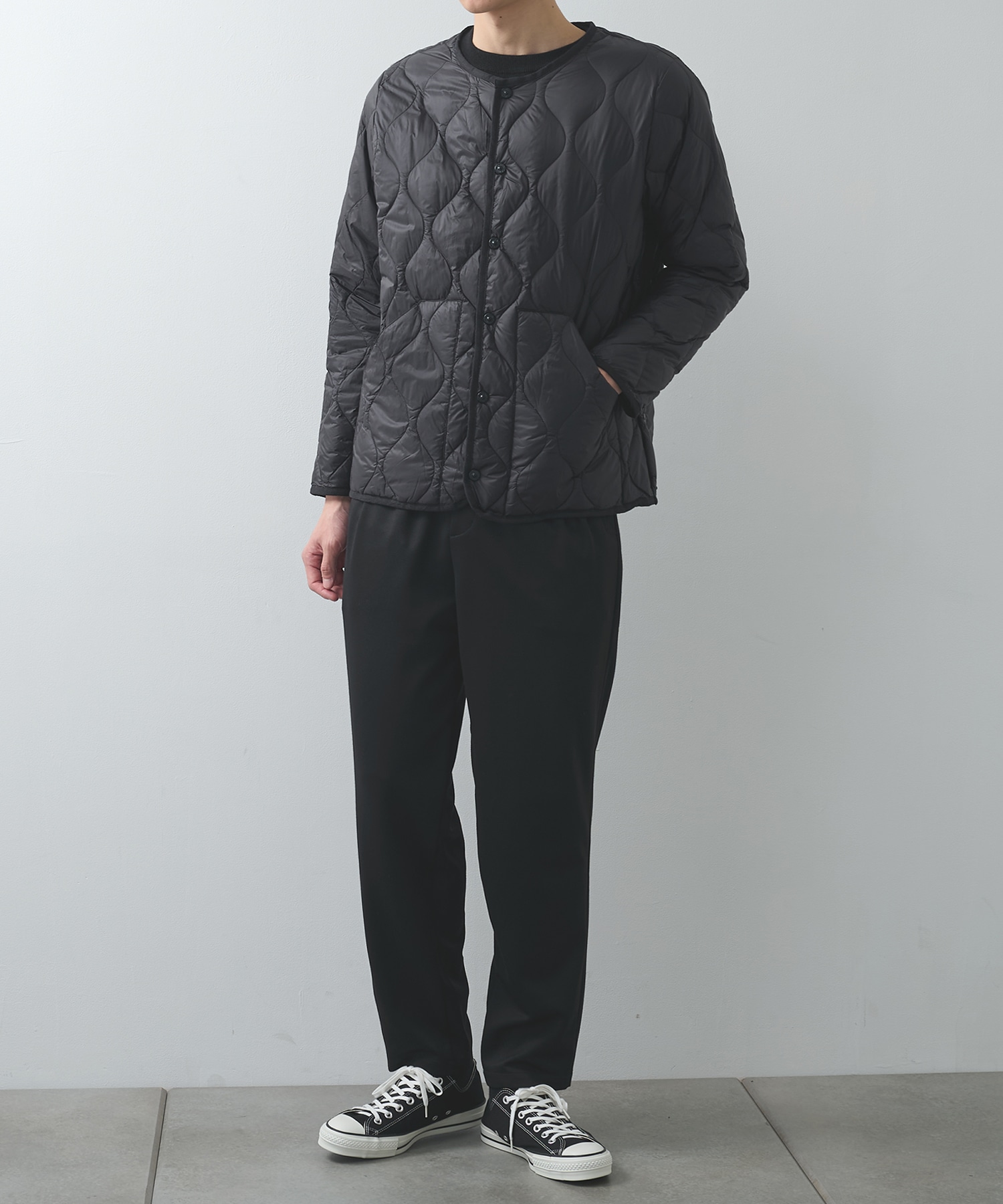 MILITARY CREW NECK DOWN JKT TAION