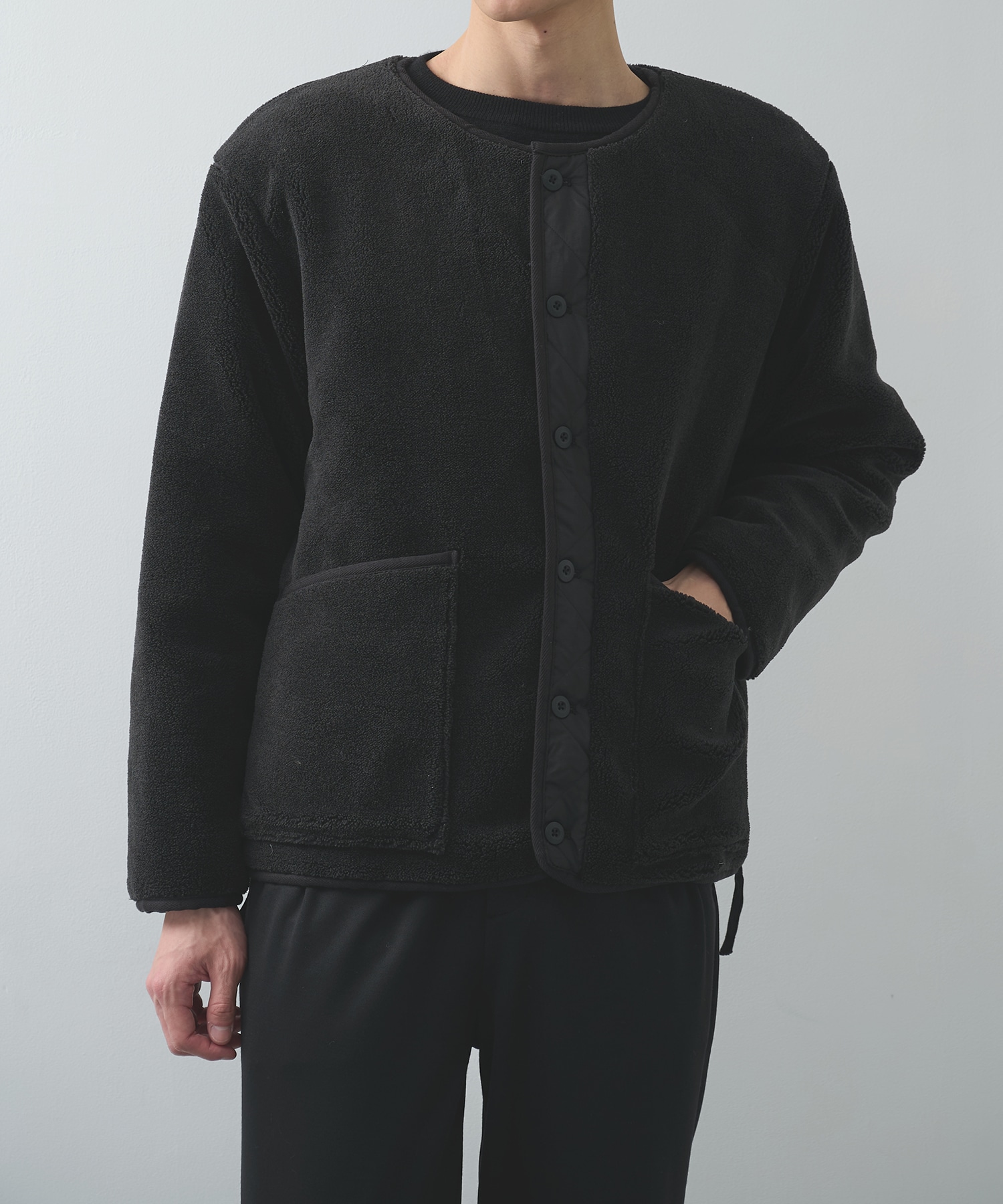 MILITARY RIVERSIBLE DOWN＋BOA CREW NECK JACKET TAION