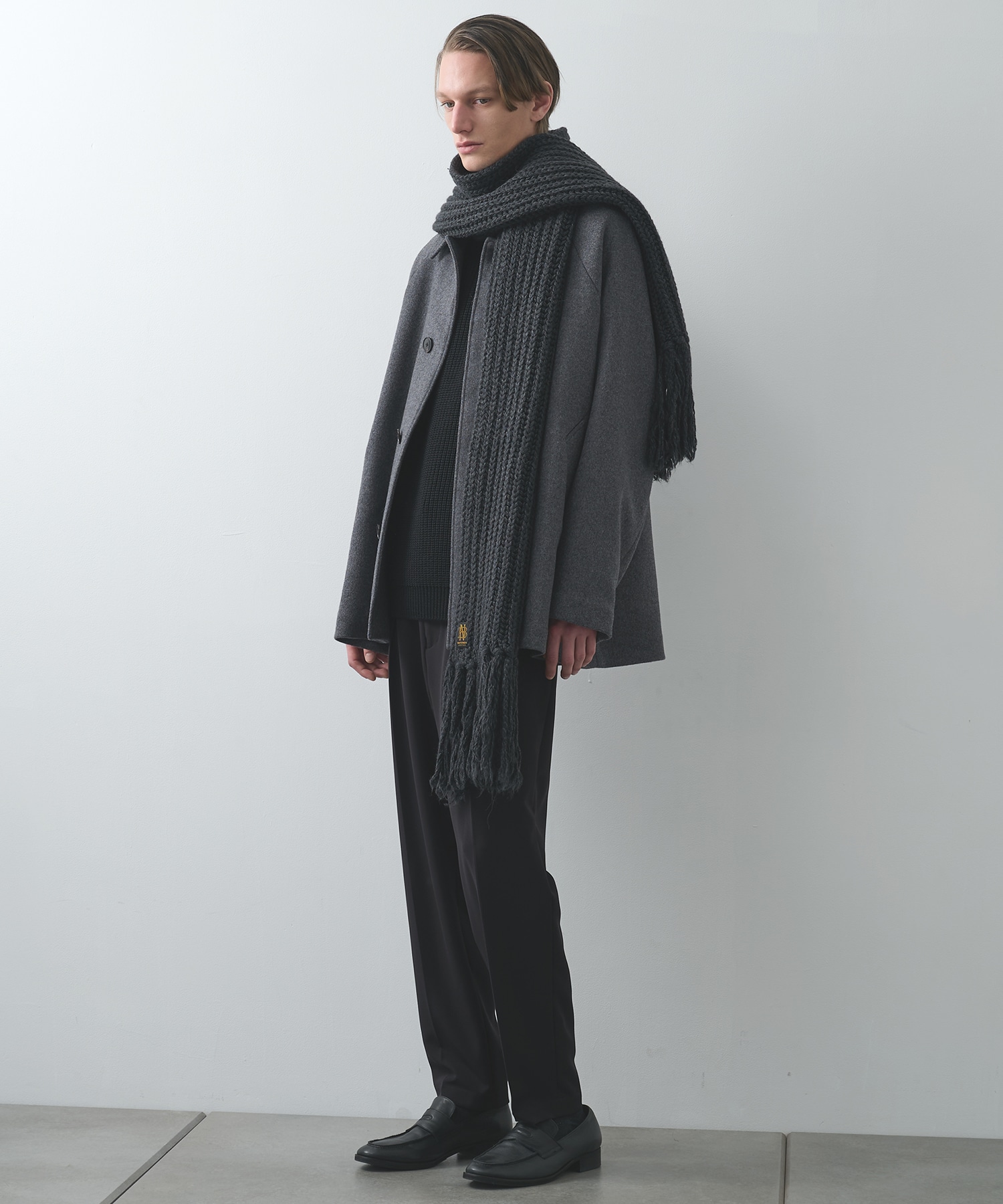 FRINGE MUFFLER LONG BATONER