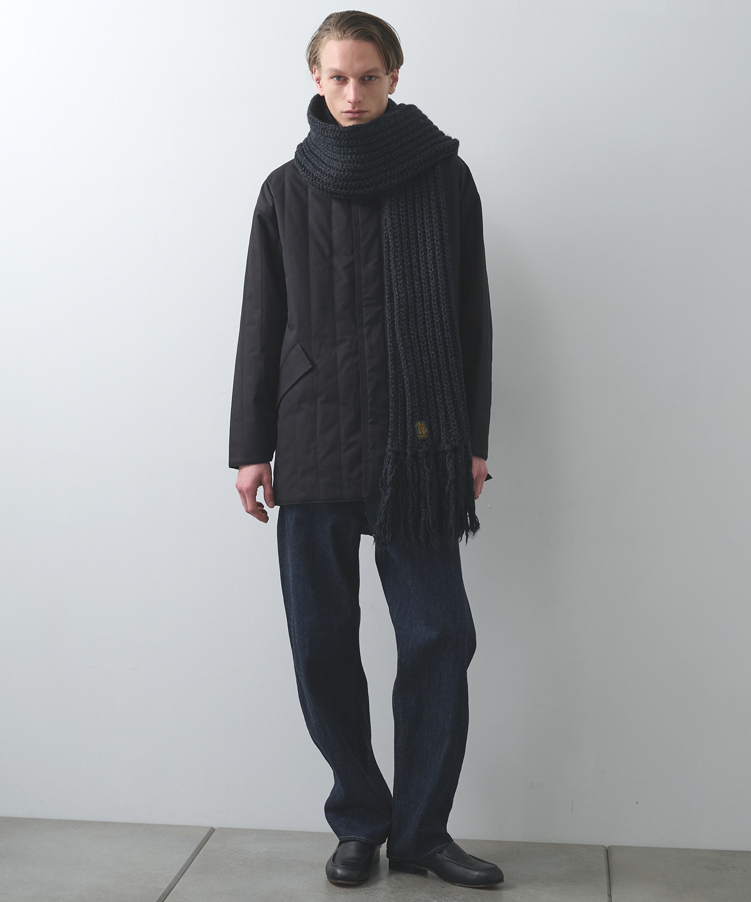 FRINGE MUFFLER LONG BATONER