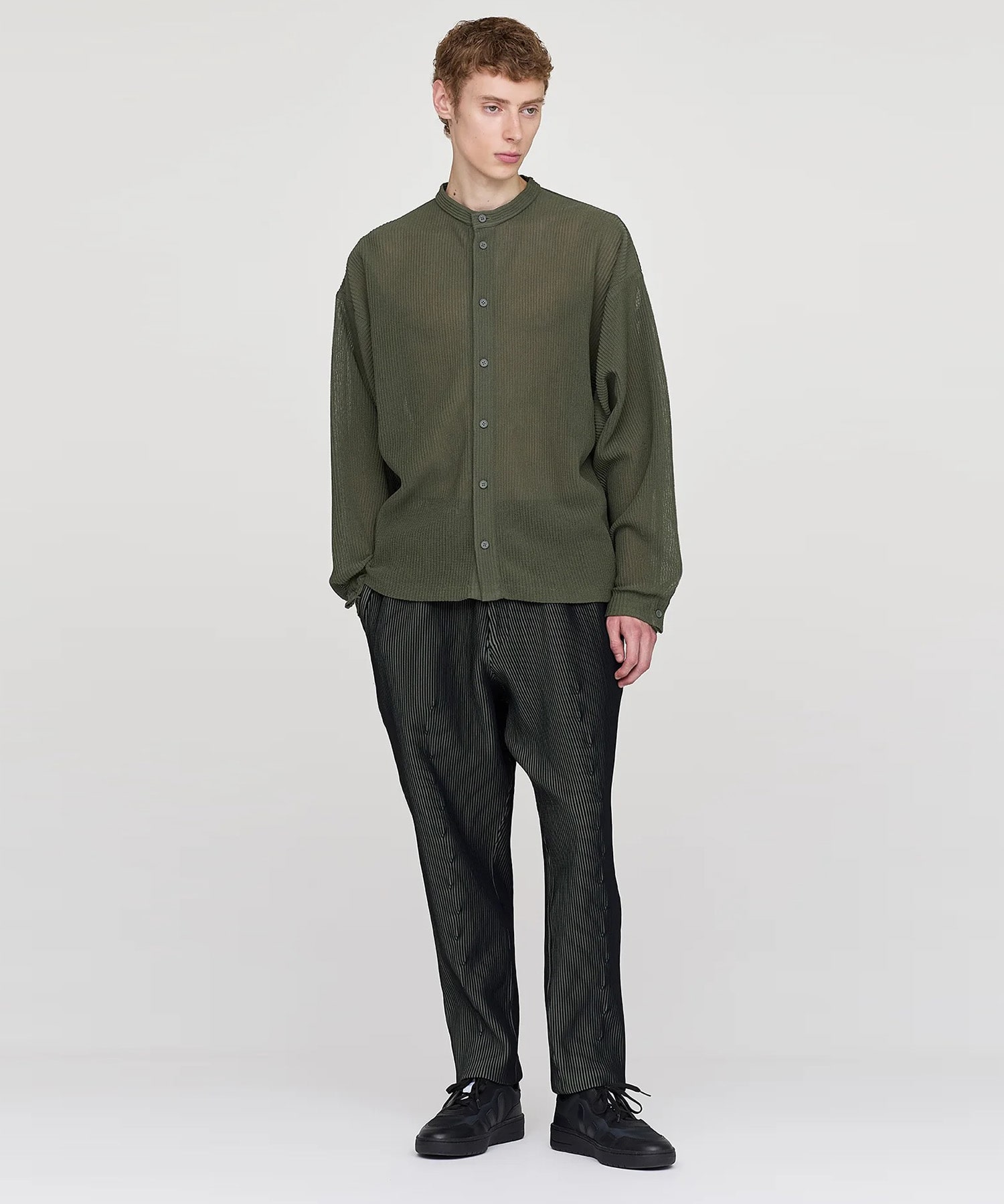 TC SOFT HYPHA STAND COLLAR LONG SLEEVE SHIRT CFCL