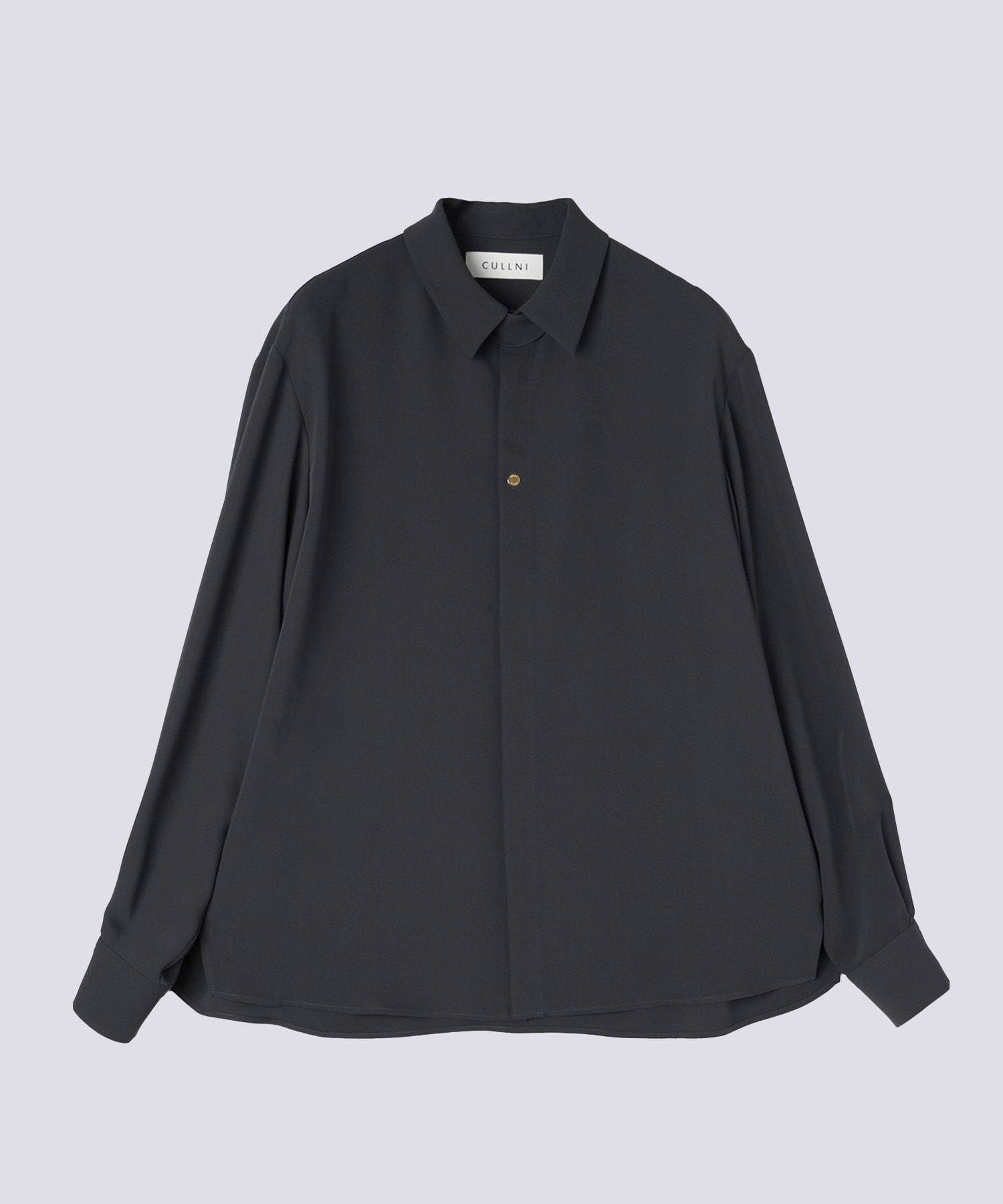 Double Cloth Chin Tab Long Sleeve Shirt CULLNI