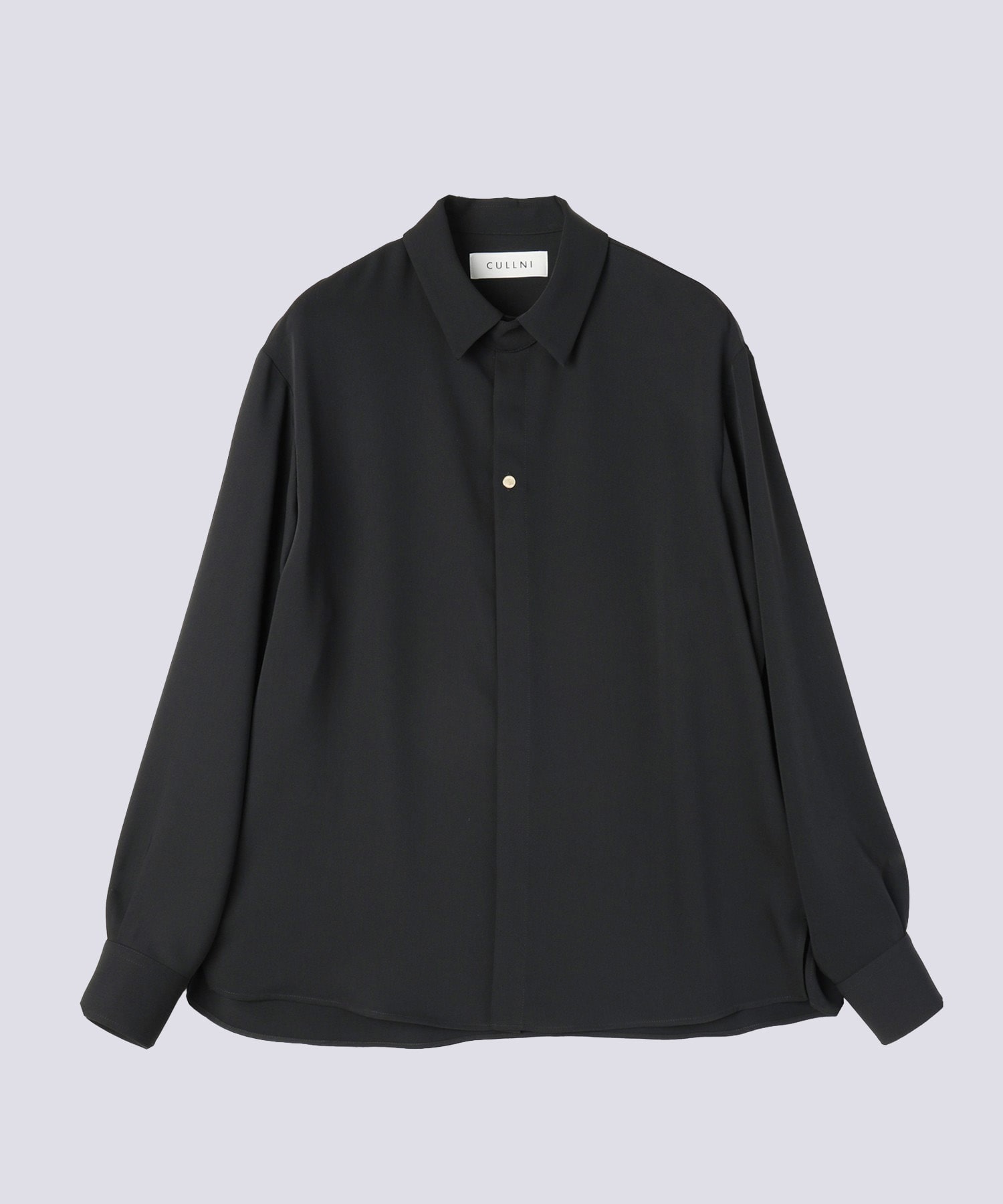 Double Cloth Chin Tab Long Sleeve Shirt CULLNI