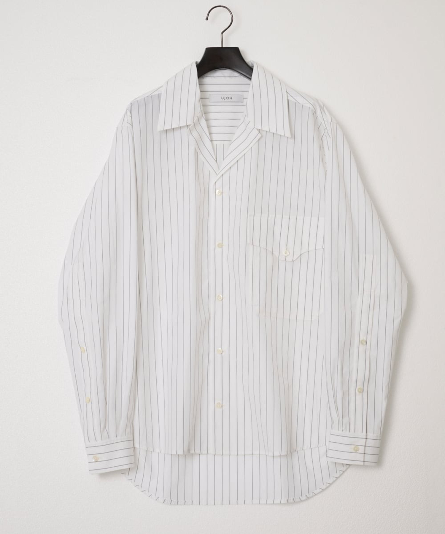 Wide Set Open Collar Shirt UJOH HOMME