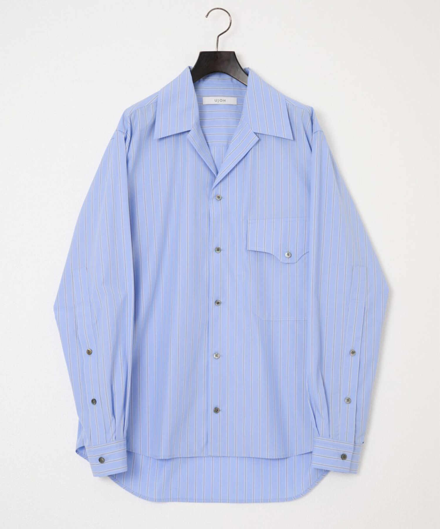 Wide Set Open Collar Shirt UJOH HOMME