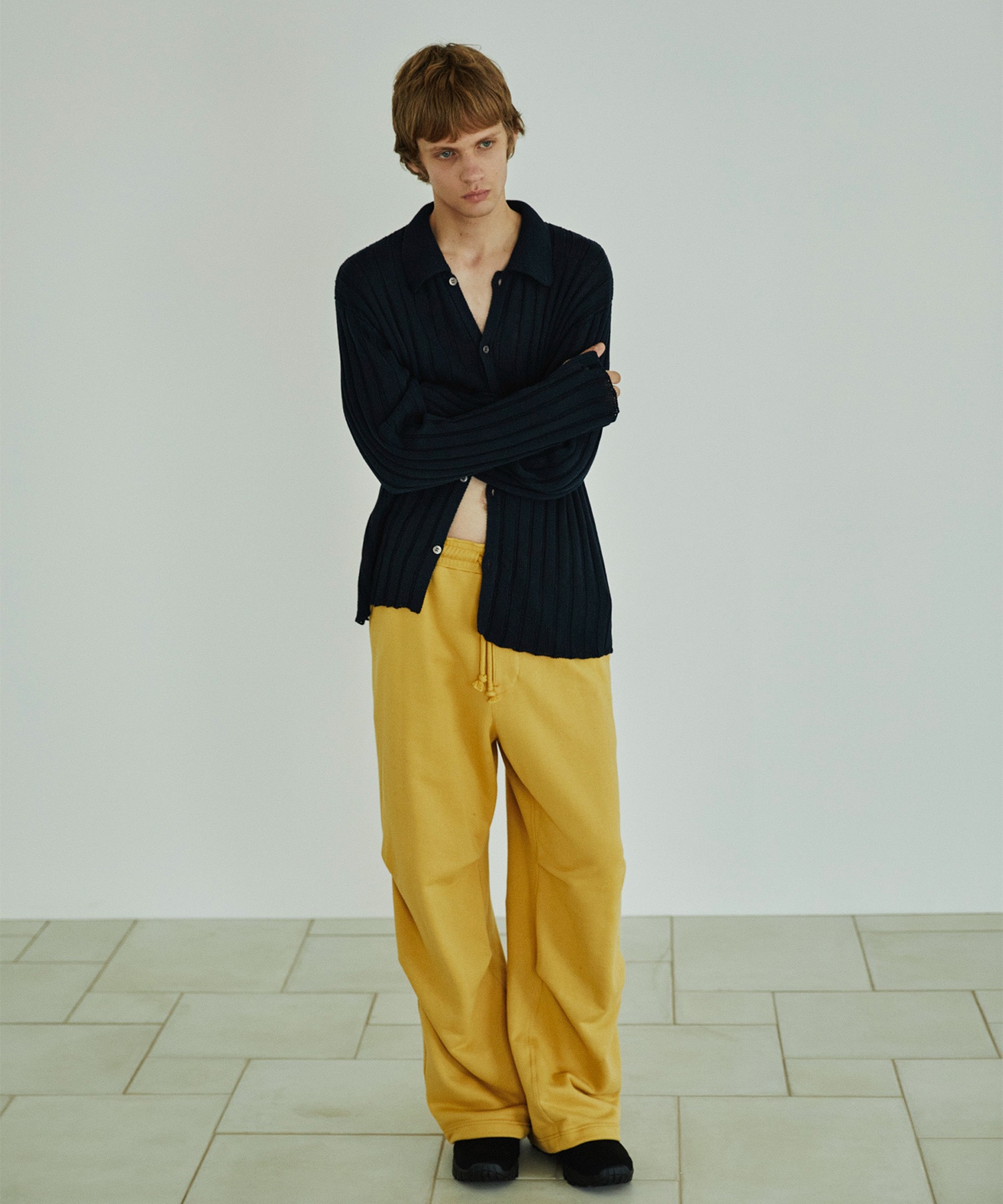 Wide Rib Knit Shirt MATSUFUJI