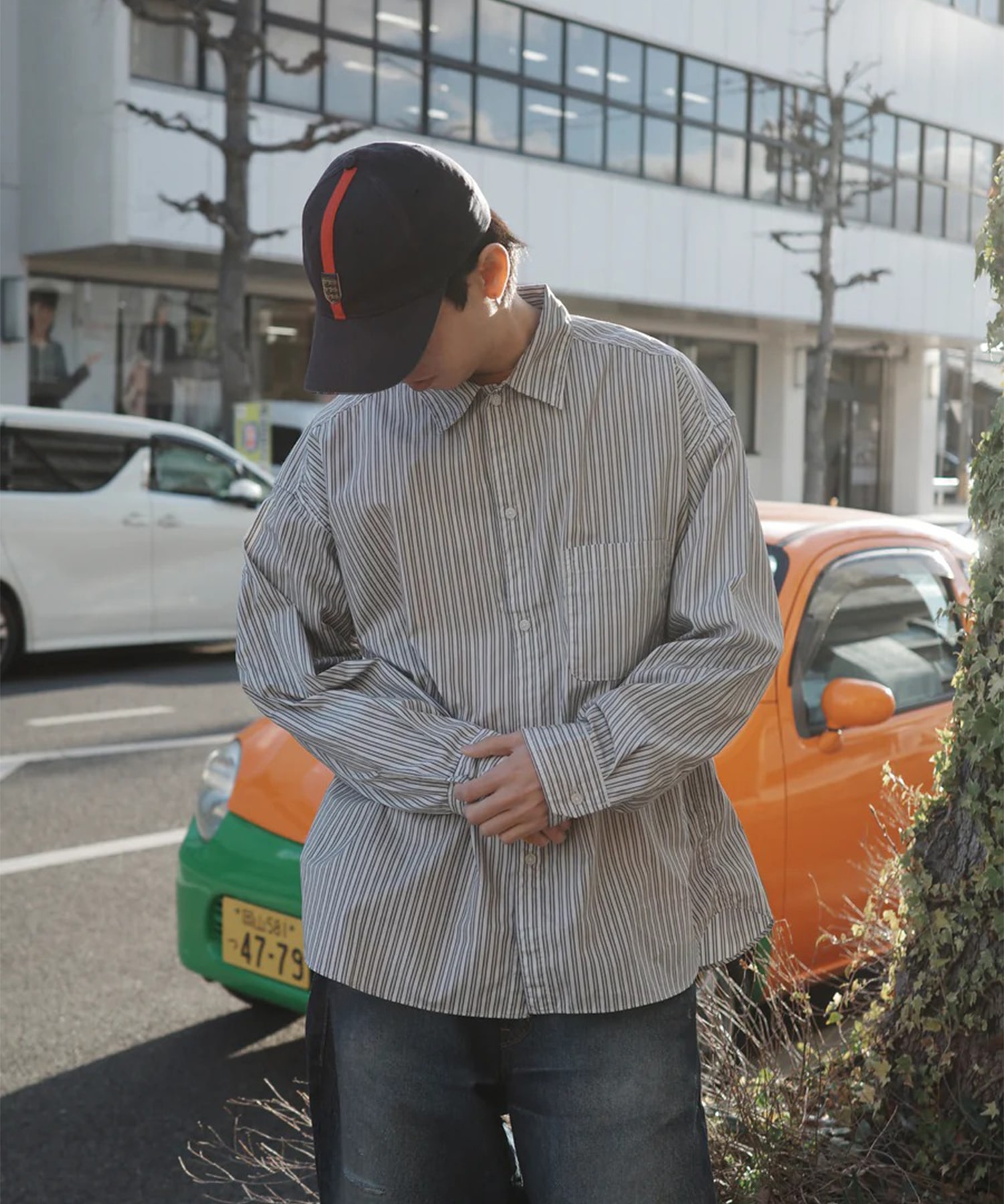 HAND-SPRAYED STRIPE SHIRTS ANACHRONORM