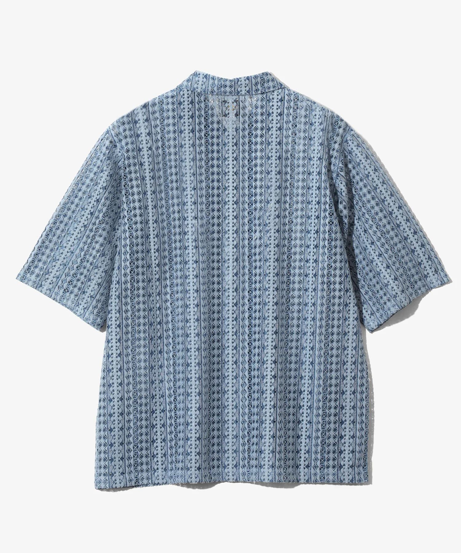 S/S Widespread Collar Shirt - Raschel Lace NEEDLES