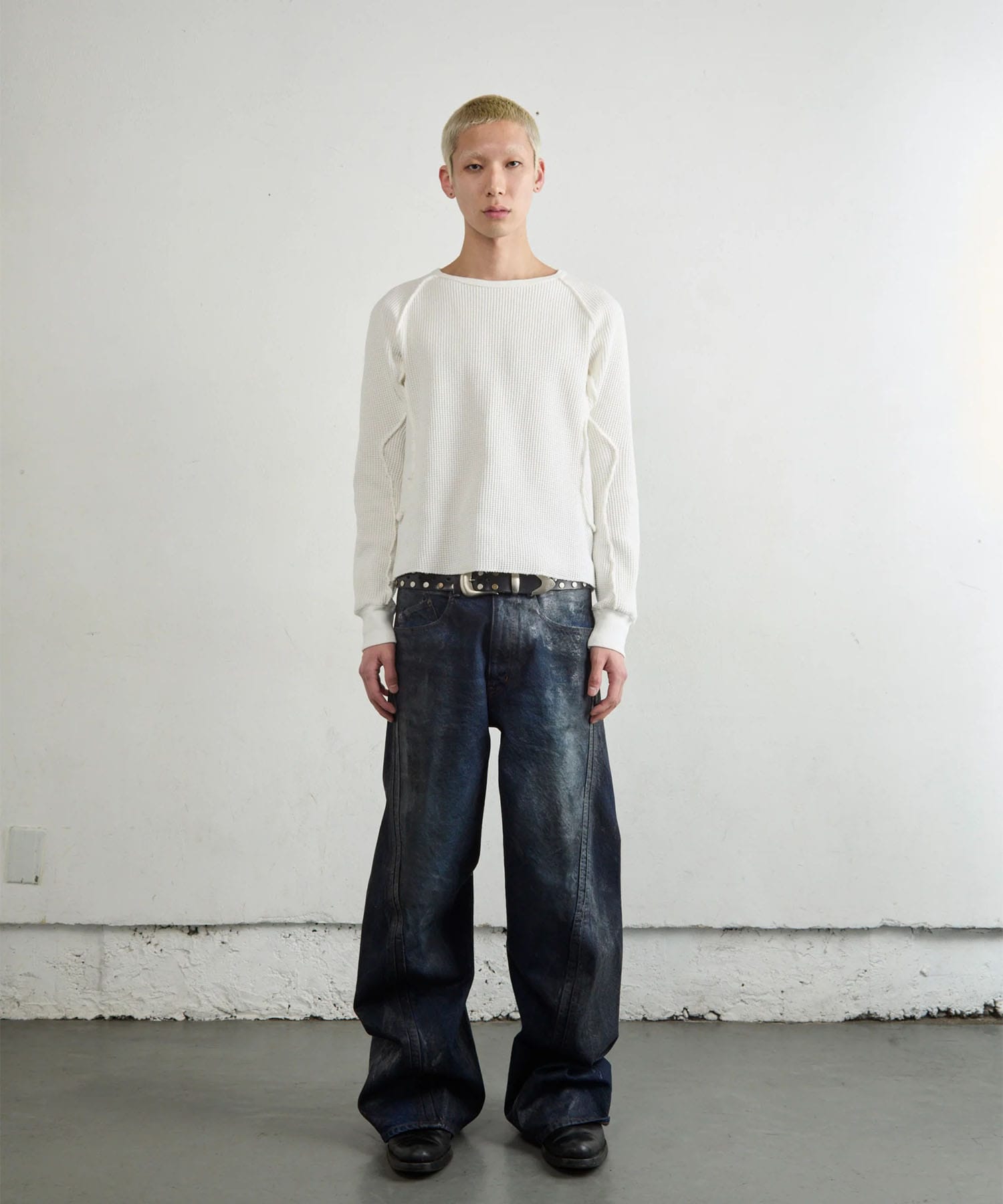 WAFFLE THERMAL LONG SLEEVE T-SHIRT NVRFRGT