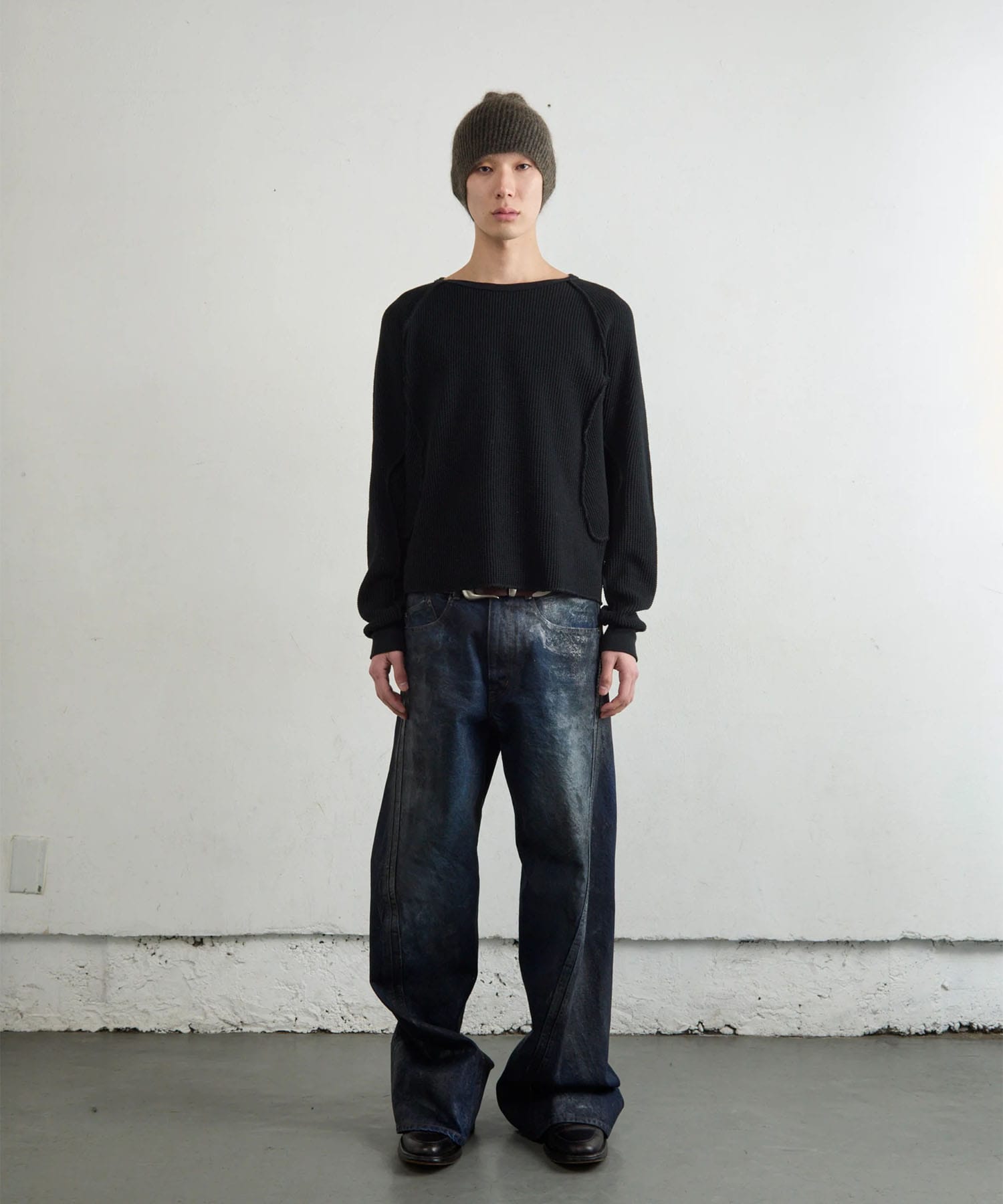 WAFFLE THERMAL LONG SLEEVE T-SHIRT NVRFRGT