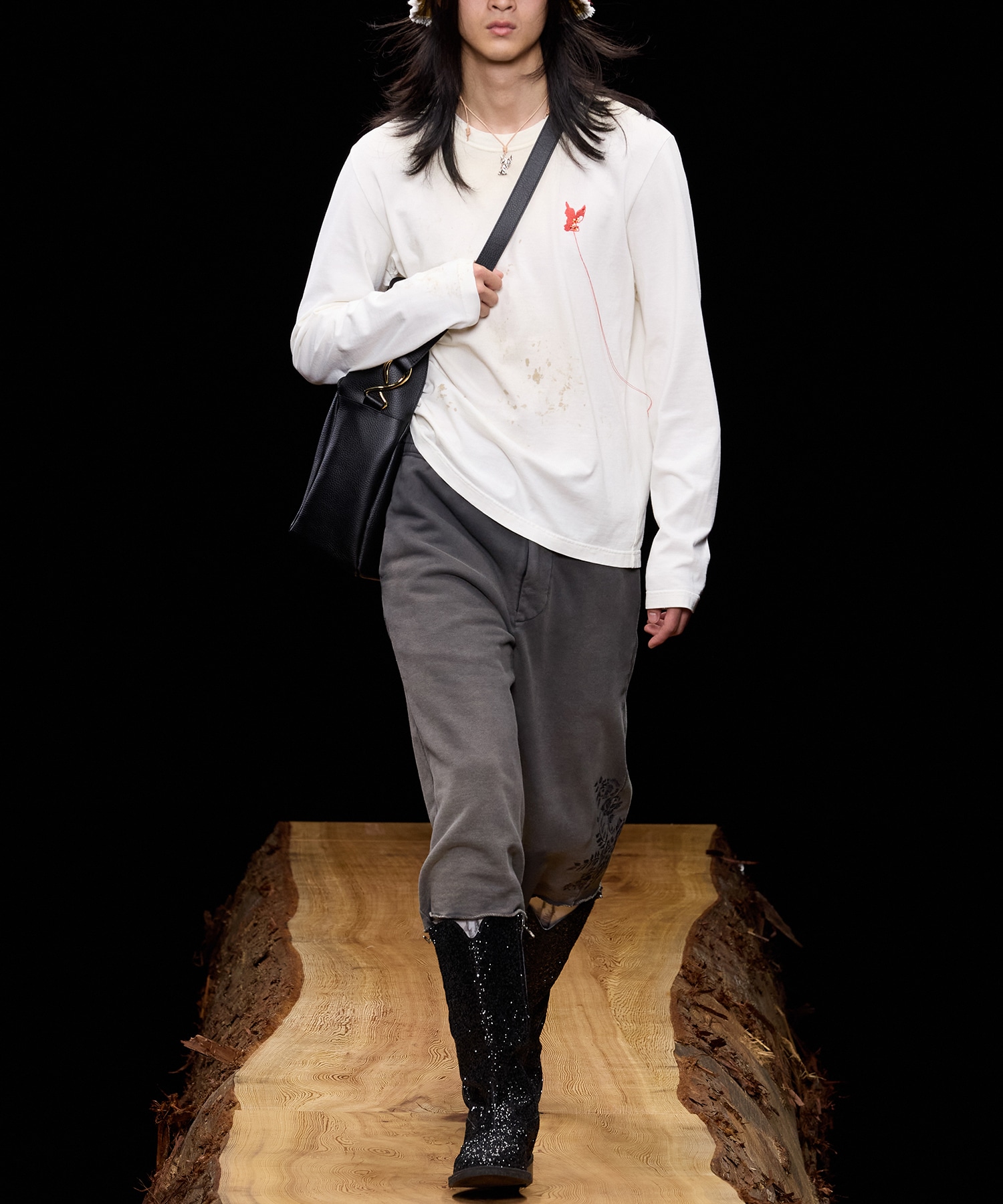 WASTED RED ANGEL LONG SLEEVE T-SHIRT MASU