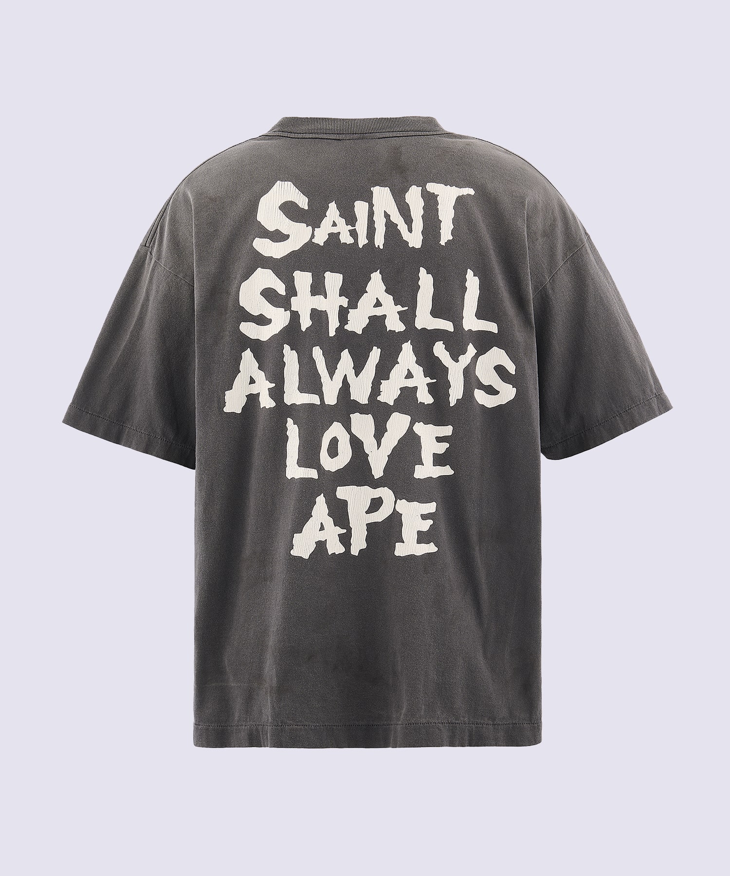 SM-MK8-0000-C49/BAPE_SS T-SHIRT/ALWAYS LOVE/BK SAINT M××××××