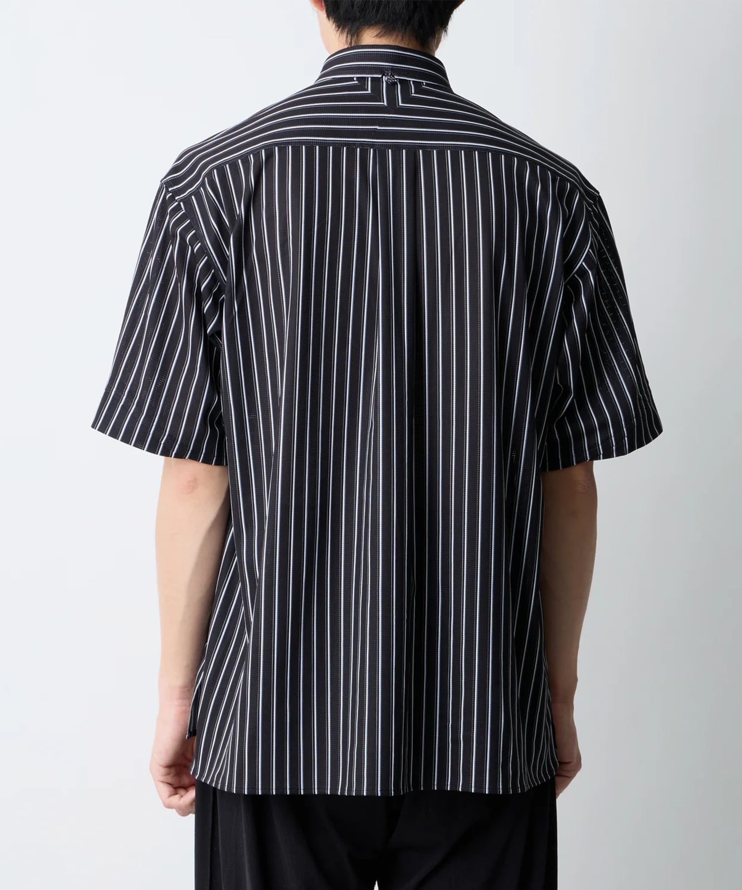 STRIPE SHORT SLEEVE PULLOVER SHIRT White Mountaineering