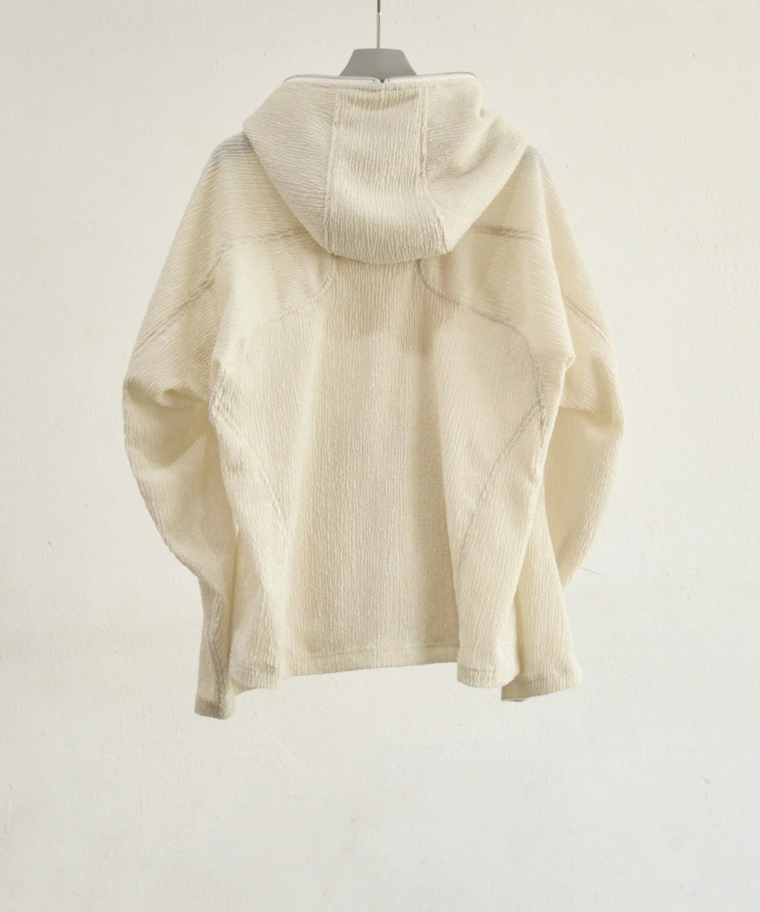 SEMI SHEER FULL ZIP UP HOODIE NVRFRGT