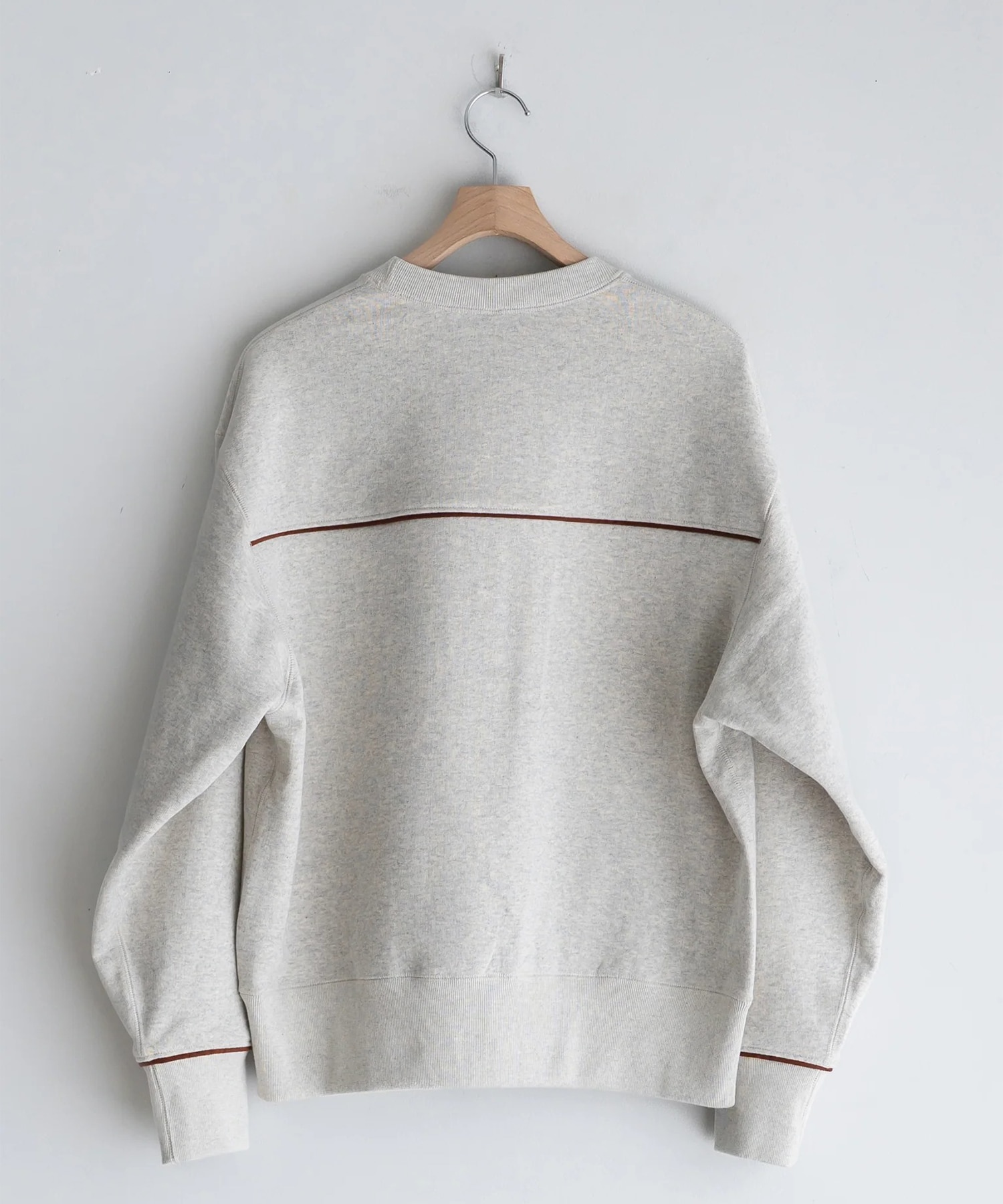 Leather-Trimmed Sweatshirt KHOKI