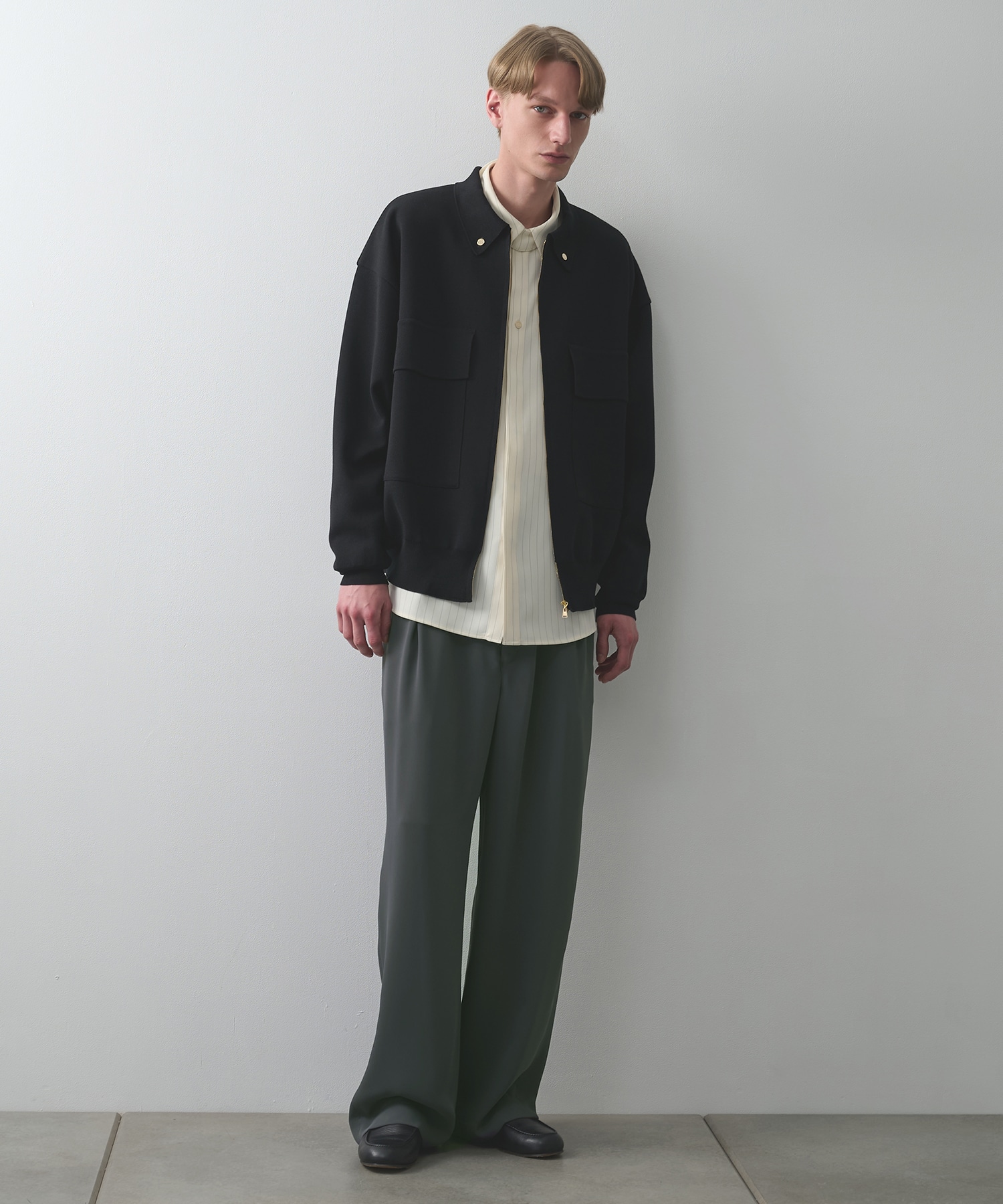 別注 BIG POCKET ZIP UP KNIT JACKET CULLNI