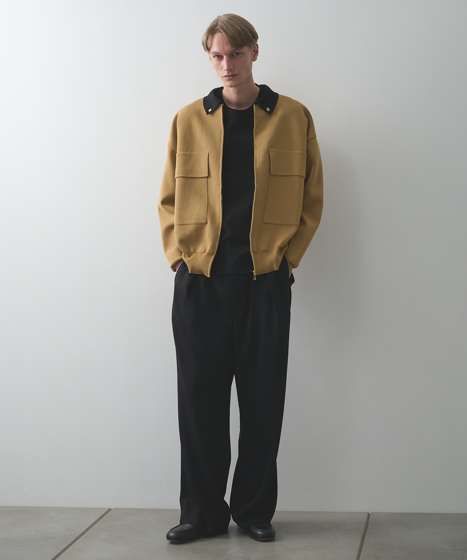 別注 BIG POCKET ZIP UP KNIT JACKET CULLNI