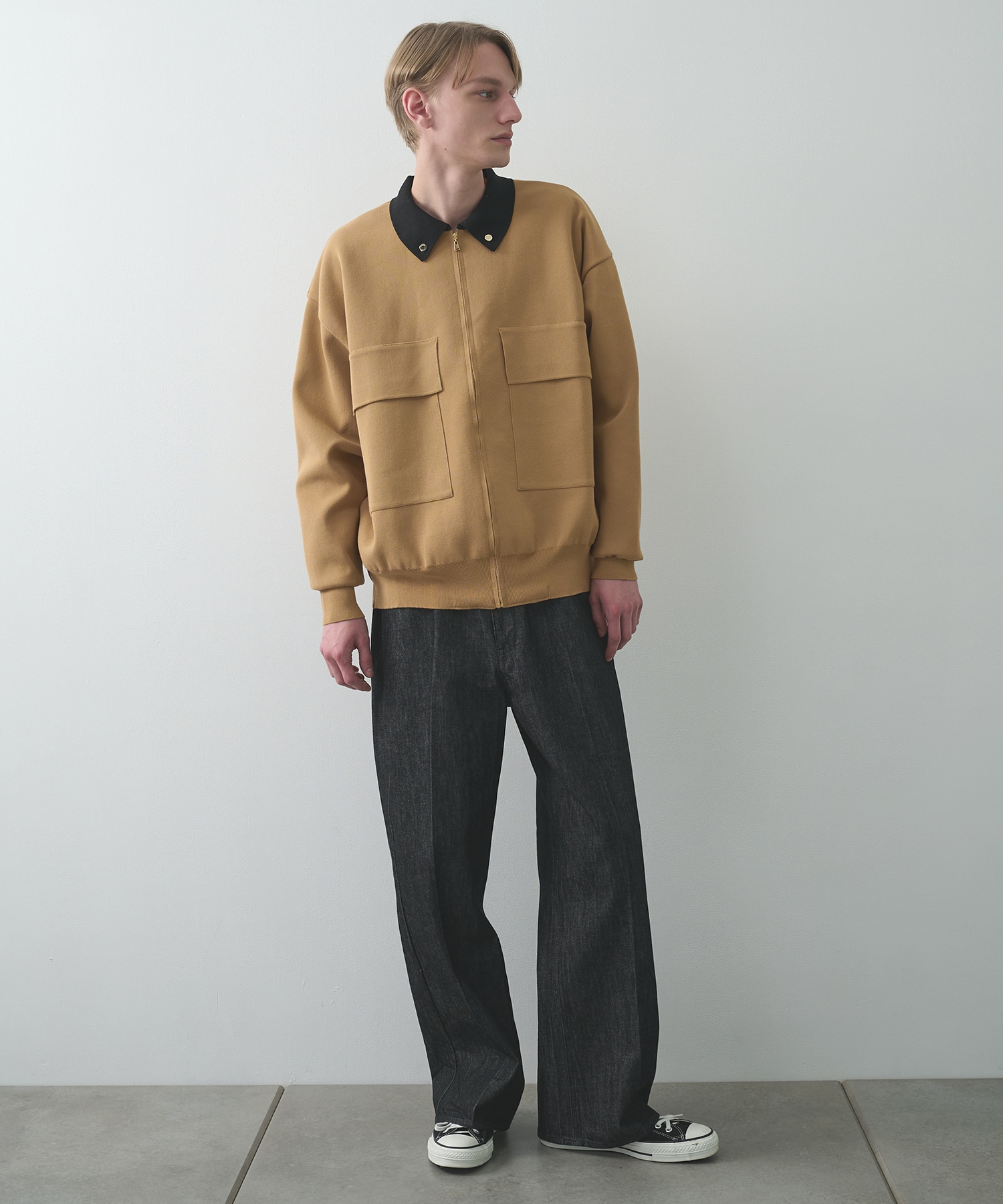 別注 BIG POCKET ZIP UP KNIT JACKET CULLNI