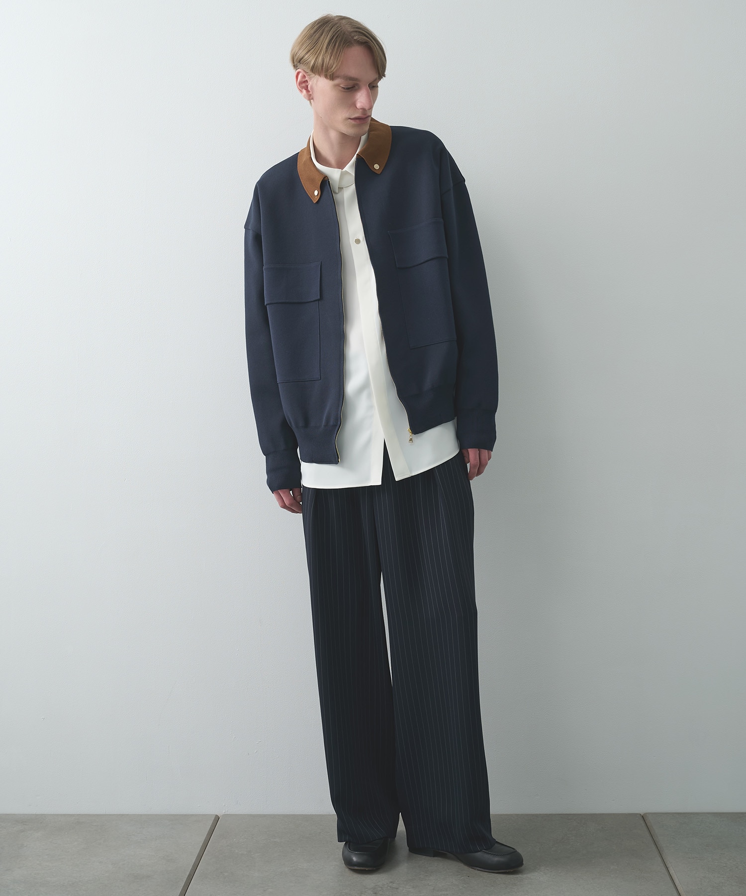 別注 BIG POCKET ZIP UP KNIT JACKET CULLNI