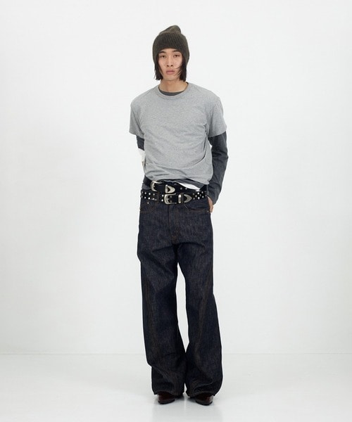 3D TWISTED WIDE LEG JEANS NVRFRGT