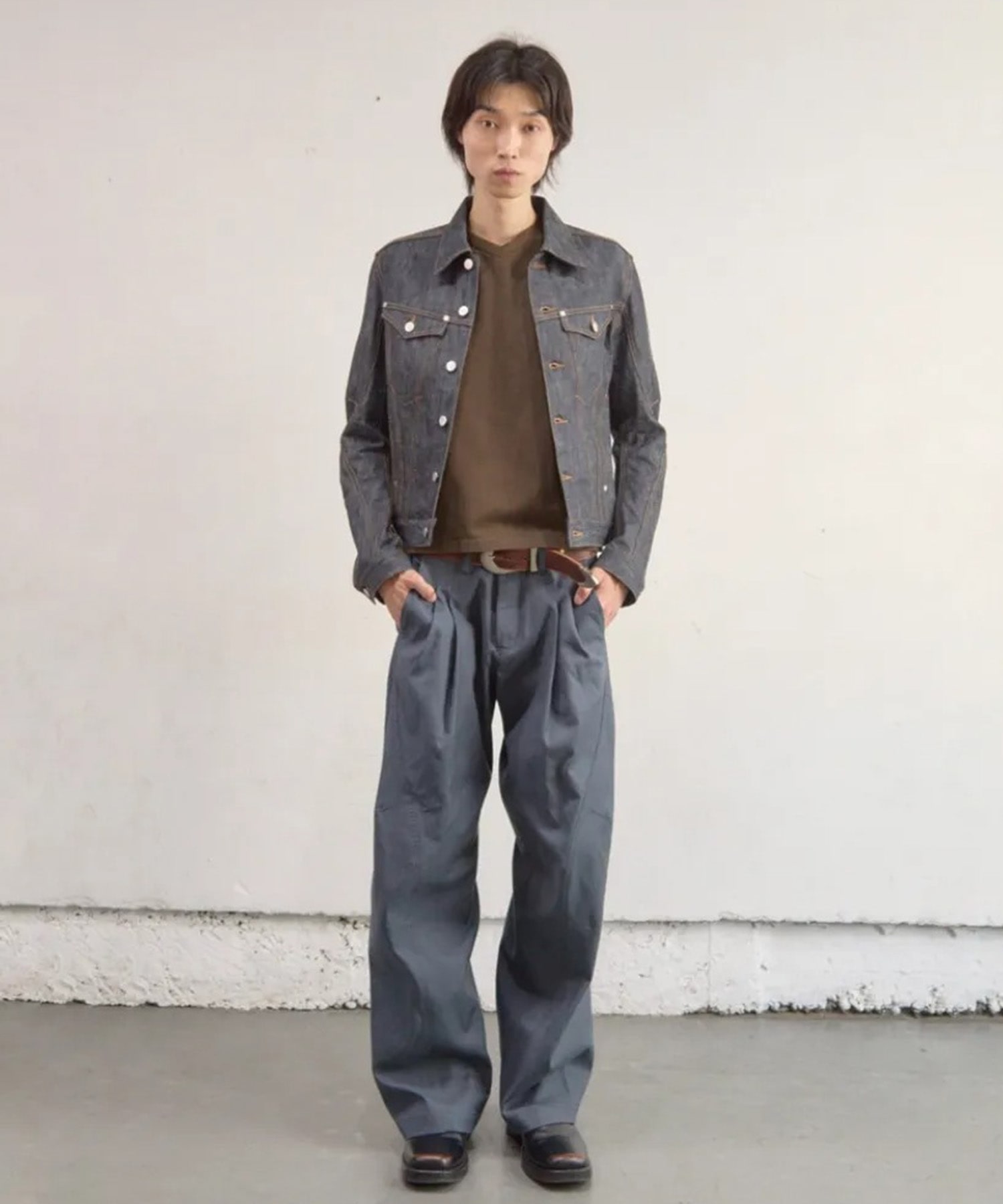 2TUCKED TWISTED TROUSERS NVRFRGT