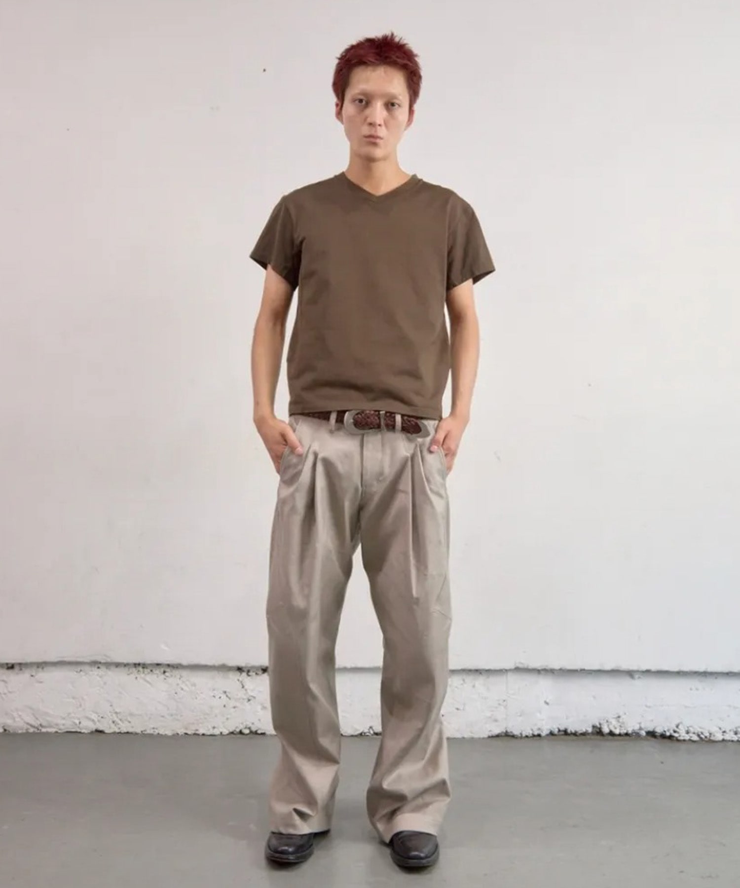 2TUCKED TWISTED TROUSERS NVRFRGT