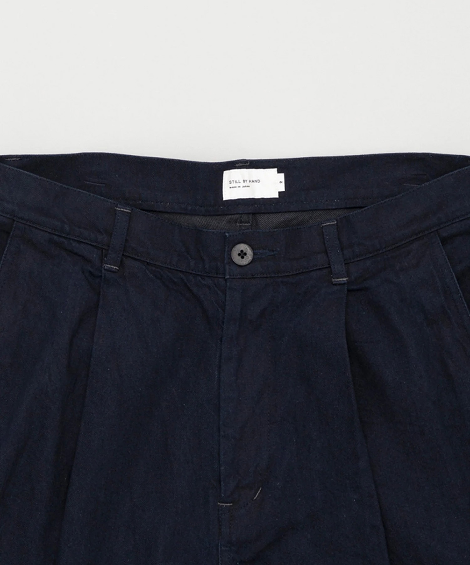 11.5oz deep tuck denim pants STILL BY HAND