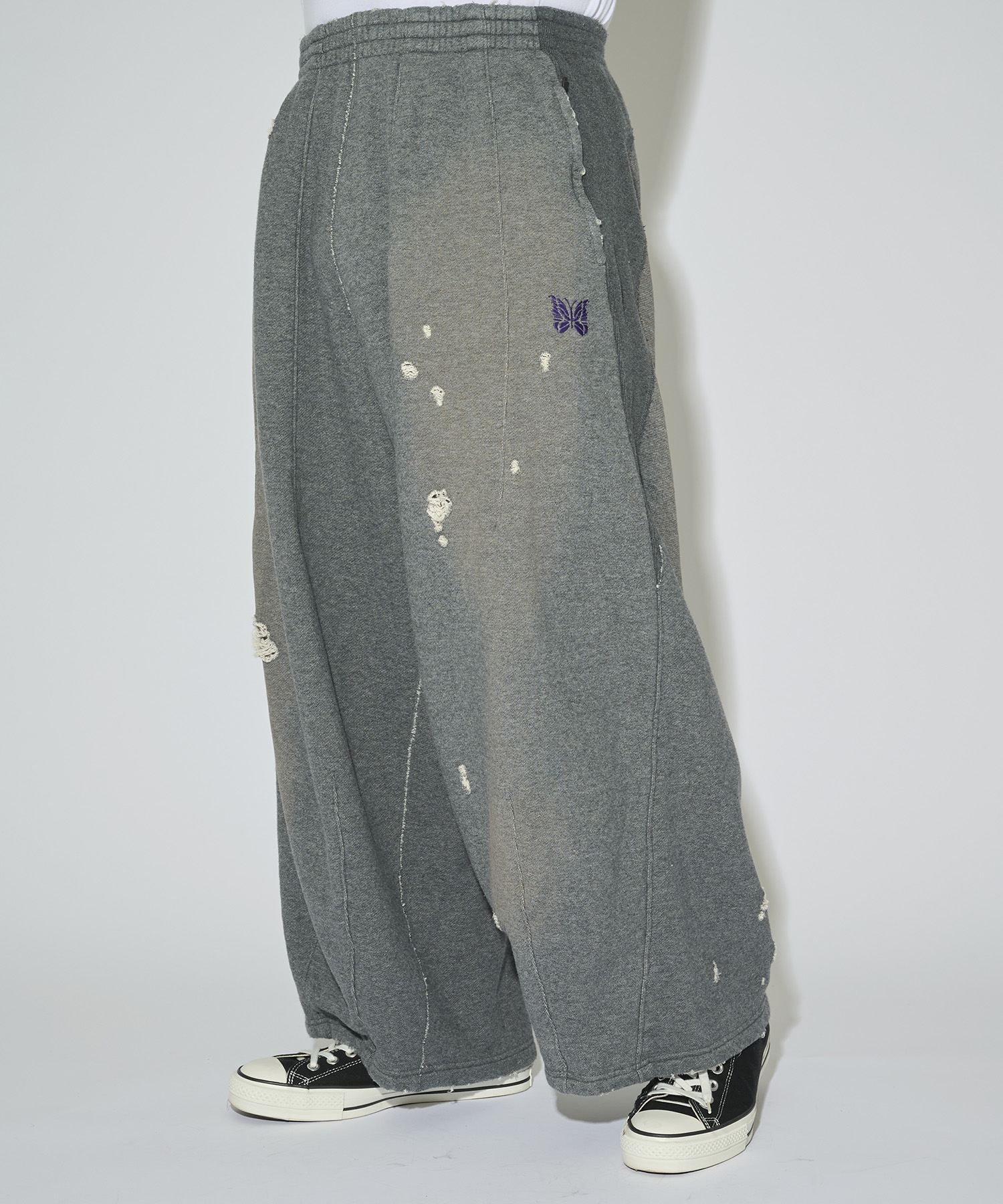 別注 Deconstructed H.D. Sweat Pant - Cotton French Terry NEEDLES