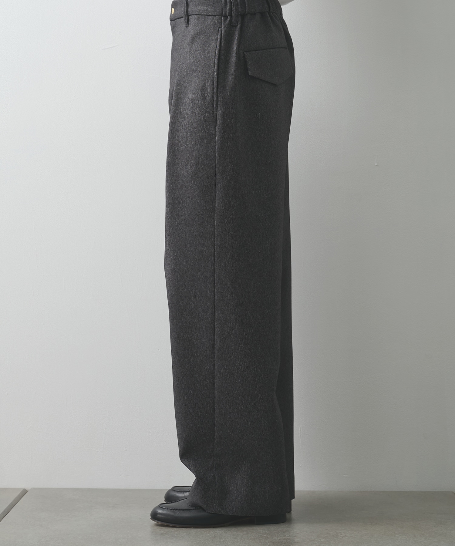 Faux Denim Tuck Wide Pant CULLNI