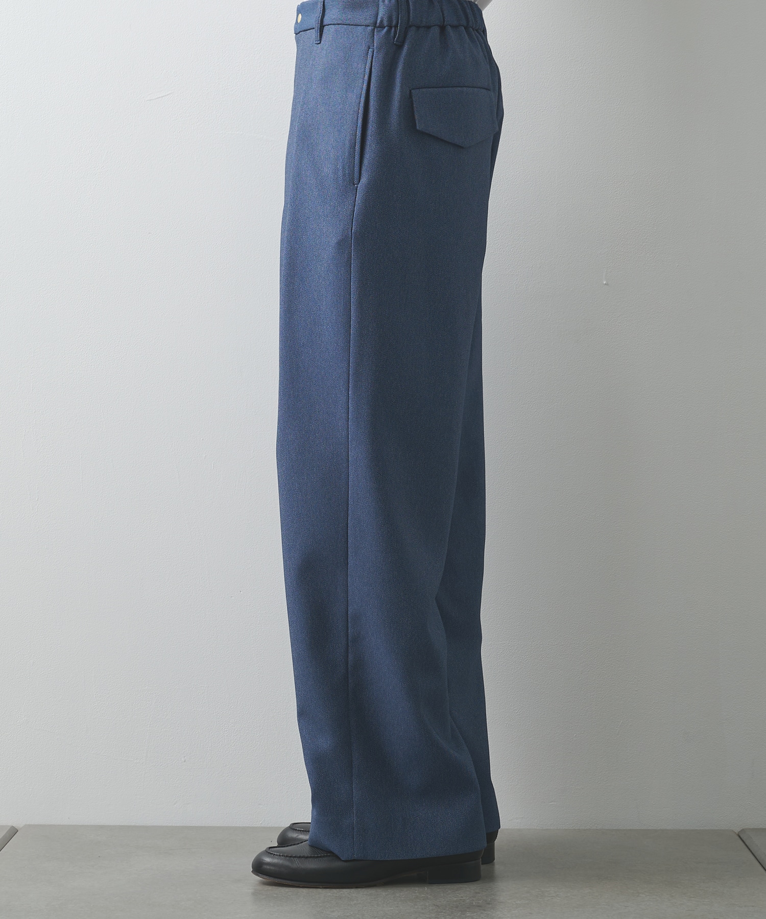 Faux Denim Tuck Wide Pant CULLNI