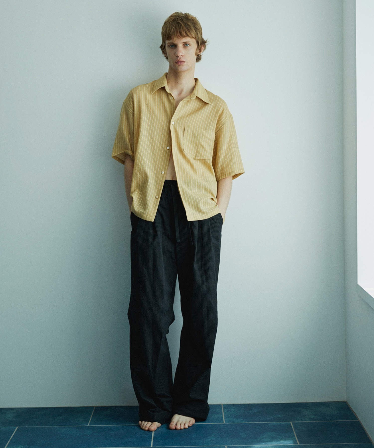 Striped Wide Trousers MATSUFUJI