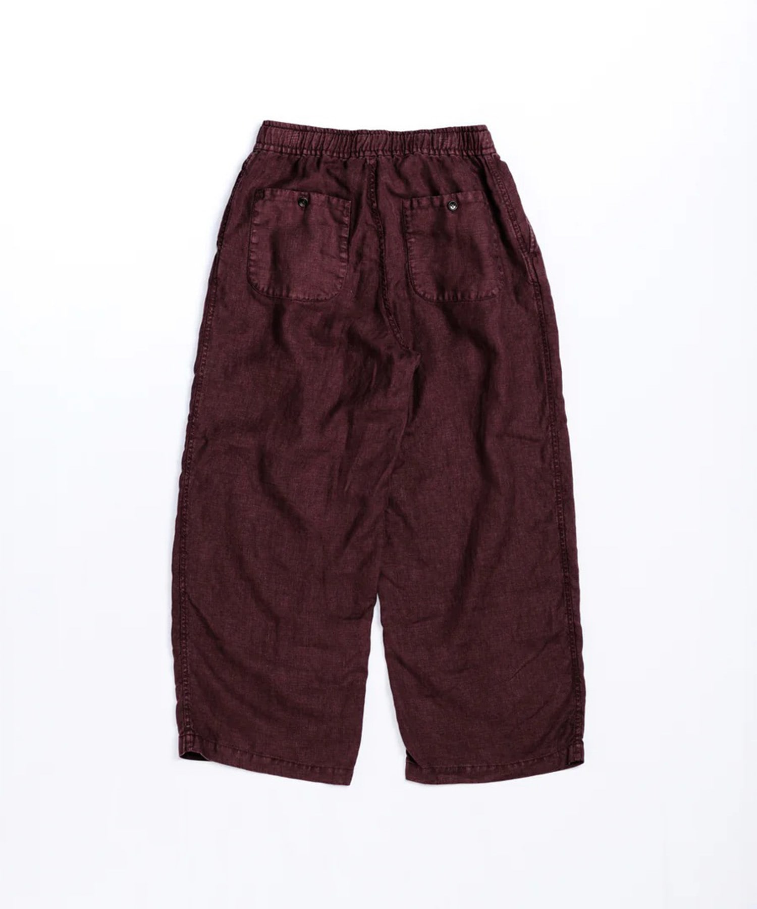SULFUR DYED LINEN WIDE EASY PANTS ANACHRONORM