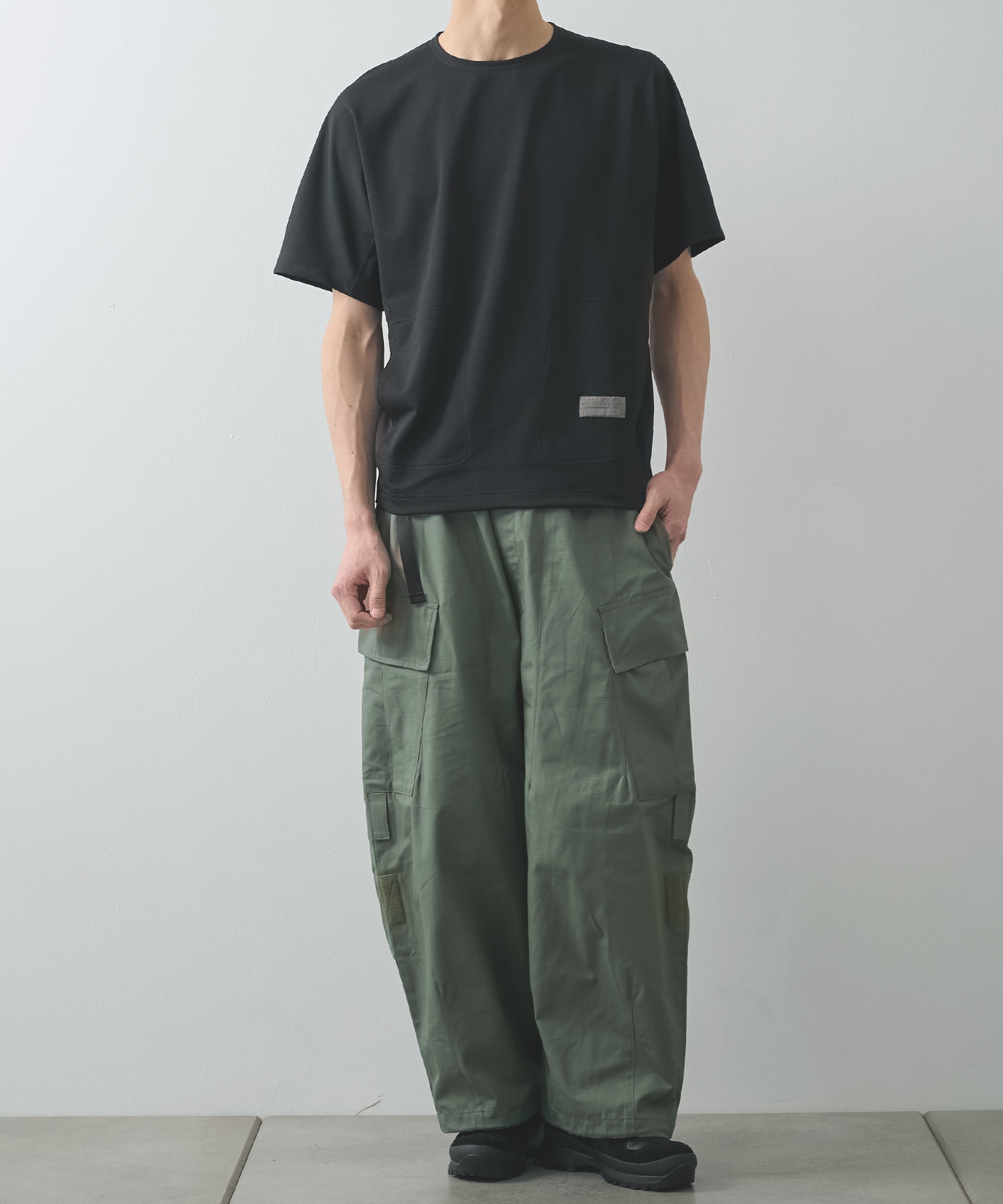 THE CHANGING LENGTH/HEM CROPPED CARGO PANTS POLIQUANT