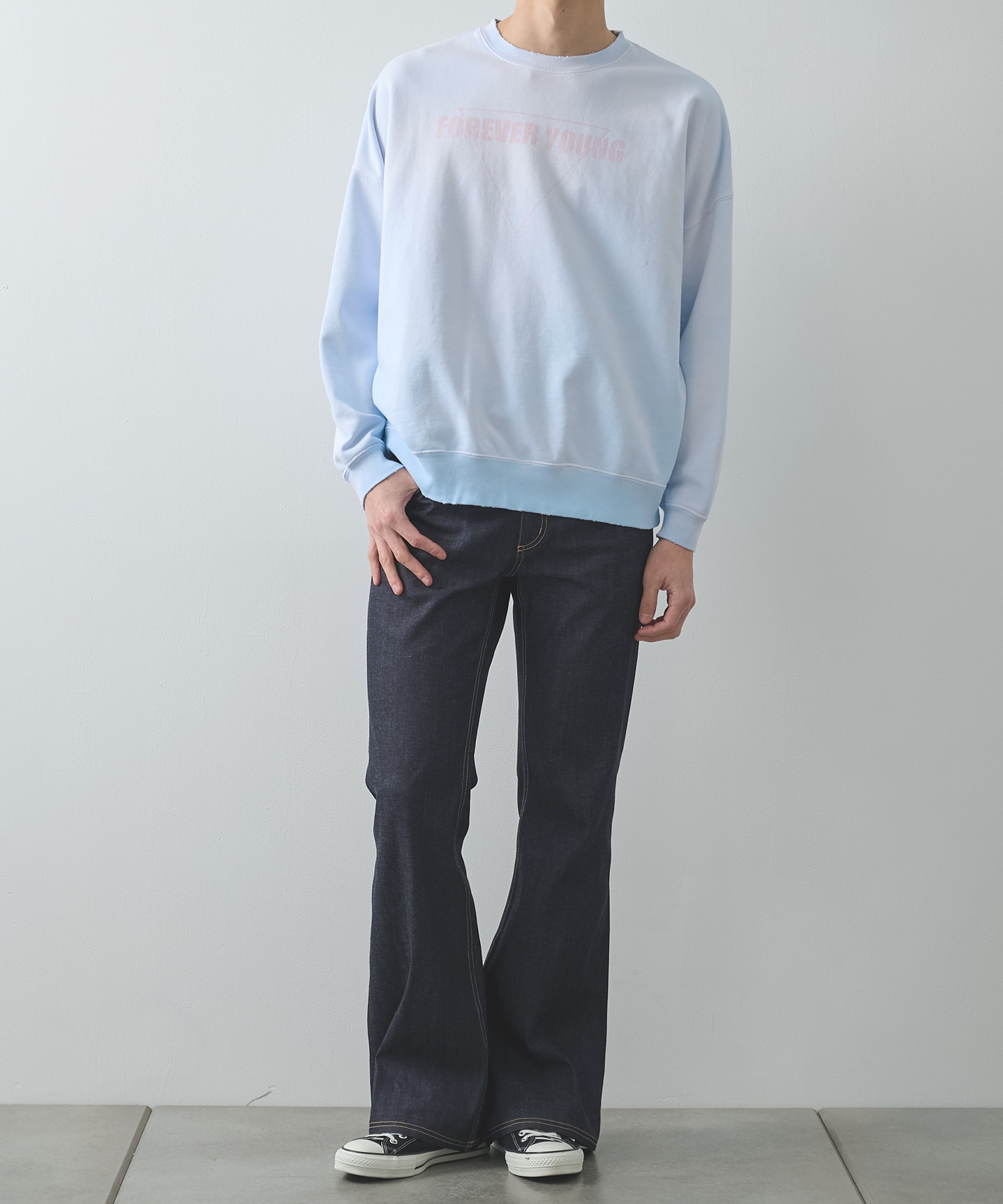 RIGID LIGHT OZ DENIME FLARE PAMTS FACCIES