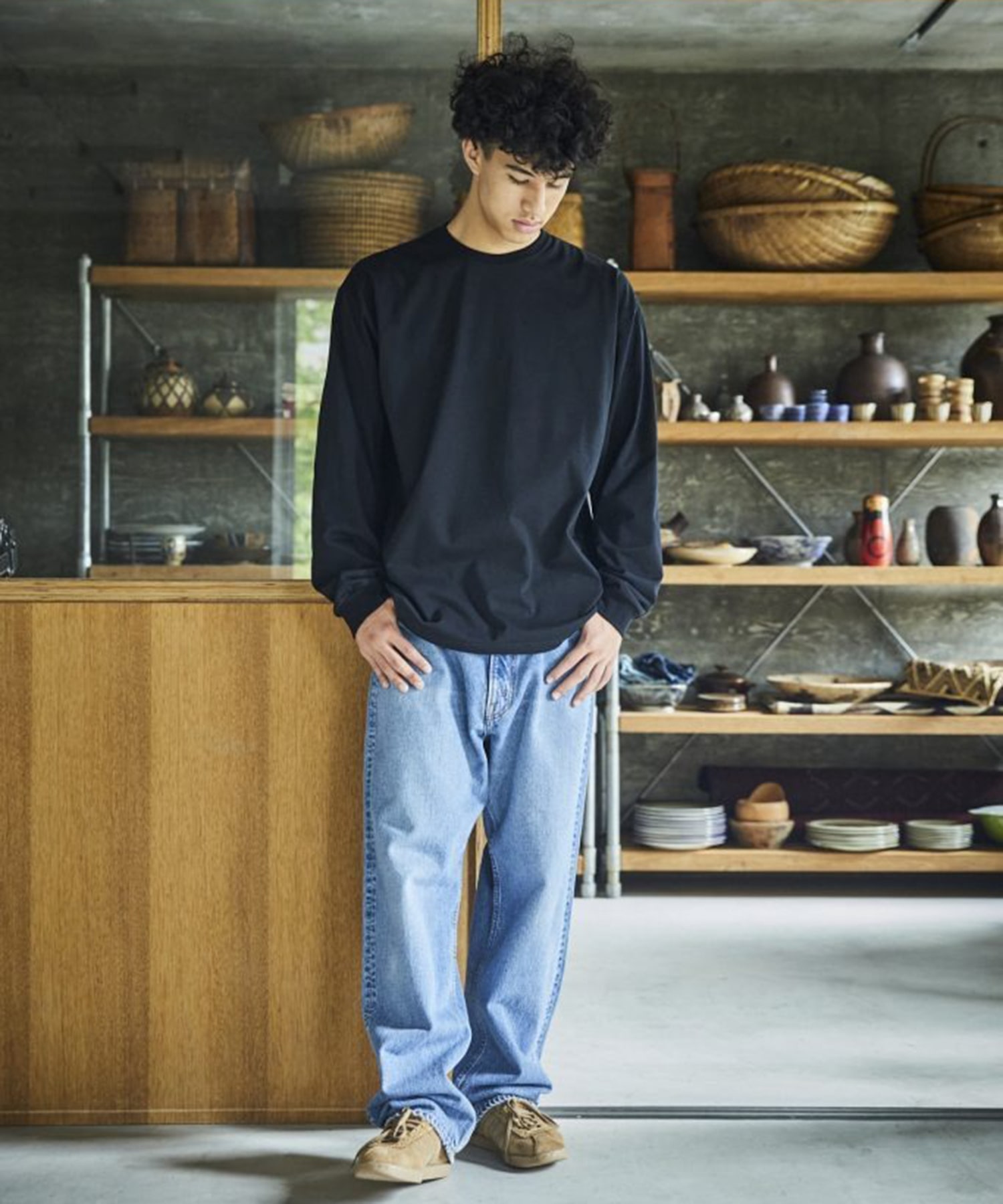 101 DADS FIT DENIM PANTS orSlow