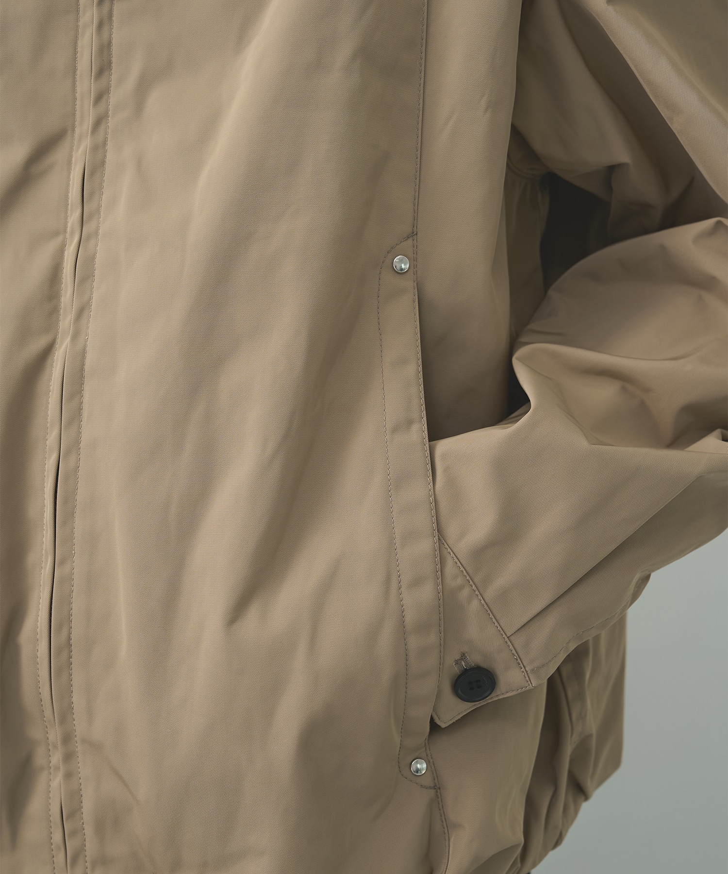 Leather collar Balloon Blouson STUDIOUS