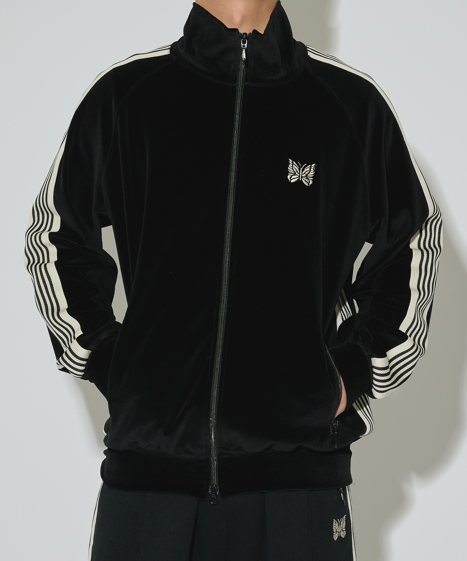 別注 Track Jacket - C/PE Velour NEEDLES
