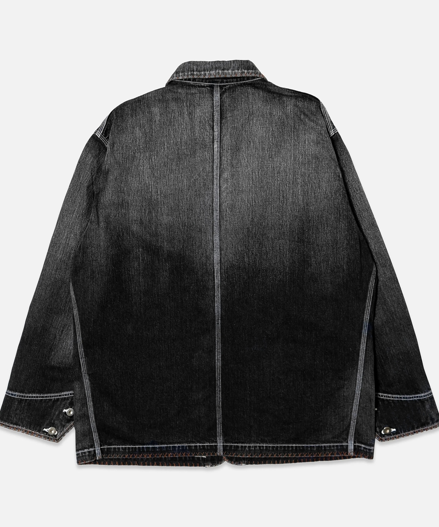 Hand-Embroidered Denim Coverall KHOKI