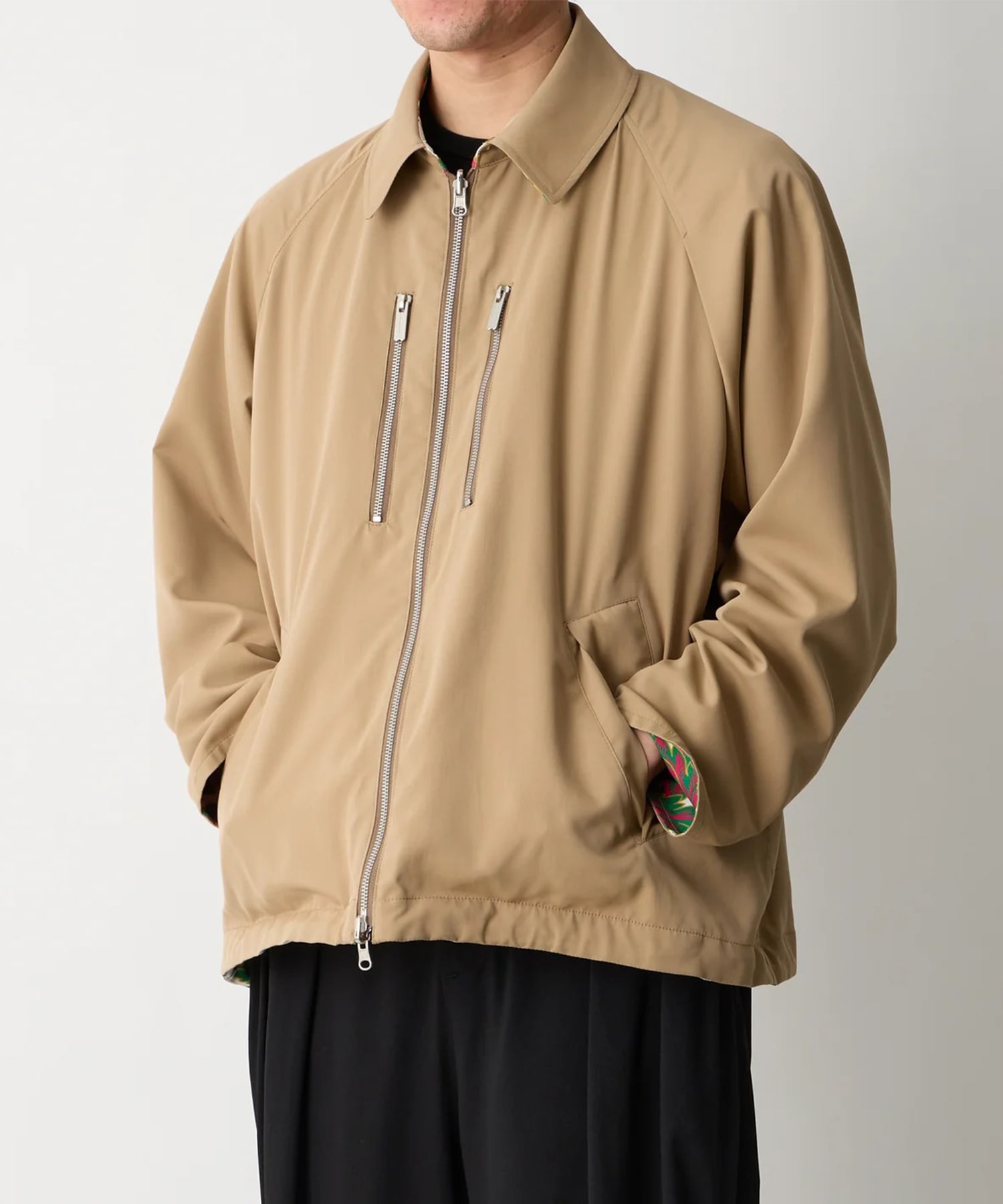 BOTANICAL PATTERN REVERSIBLE BLOUSON White Mountaineering